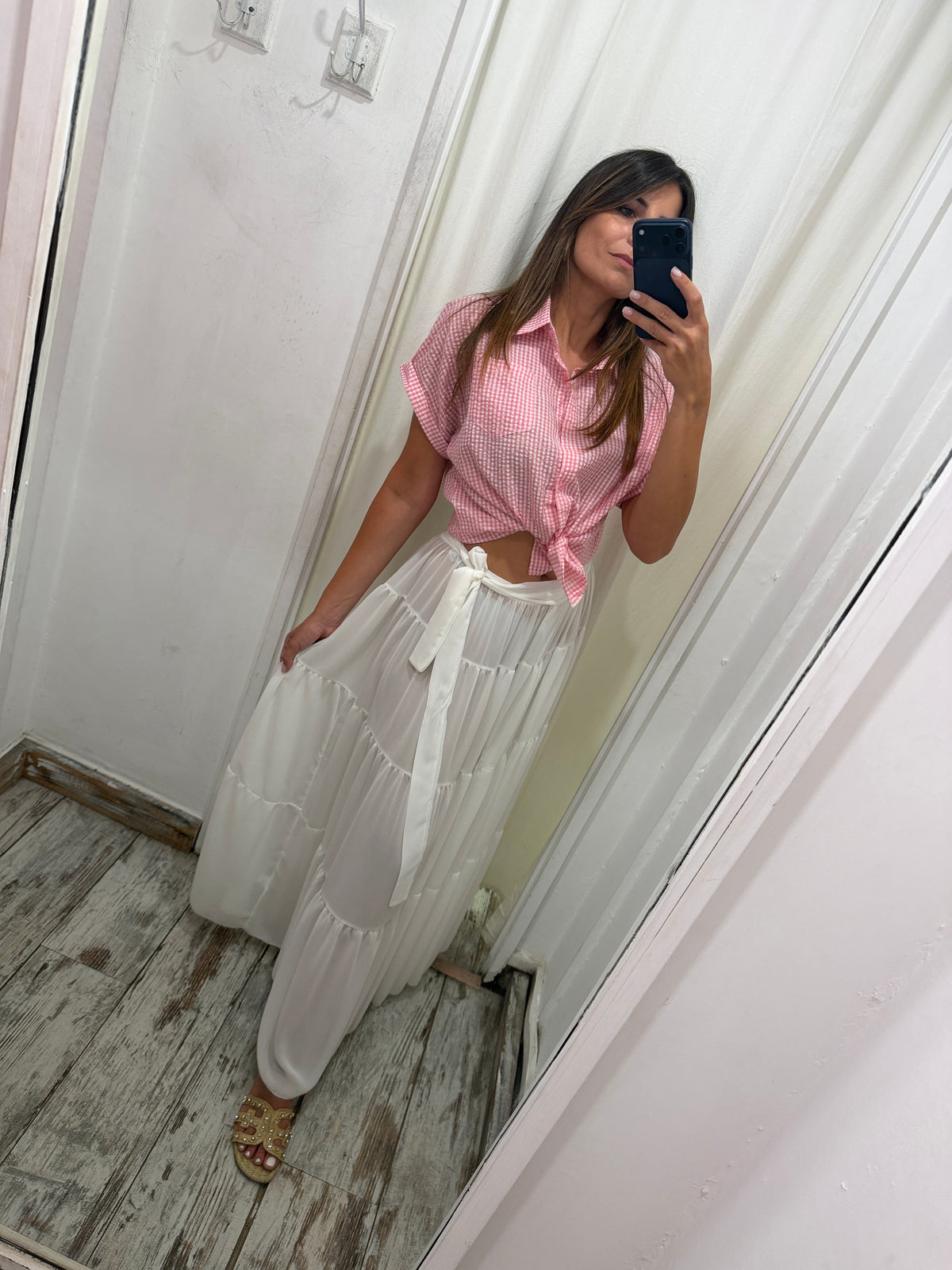GONNA PAREO BIANCA TRASPARENTE