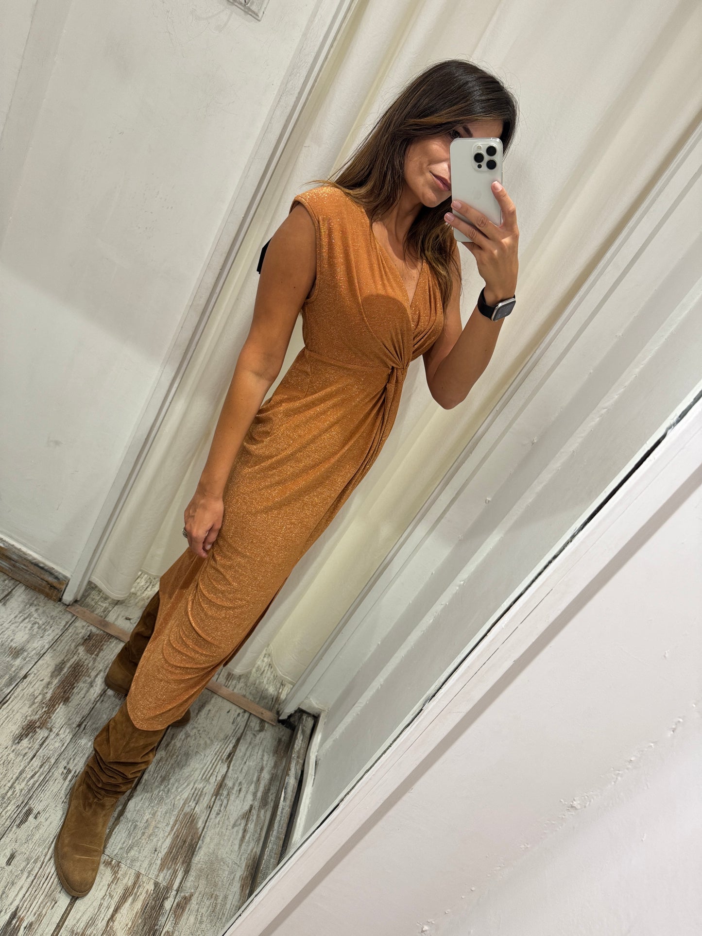 ABITO STEFANEL LUREX ARANCIO