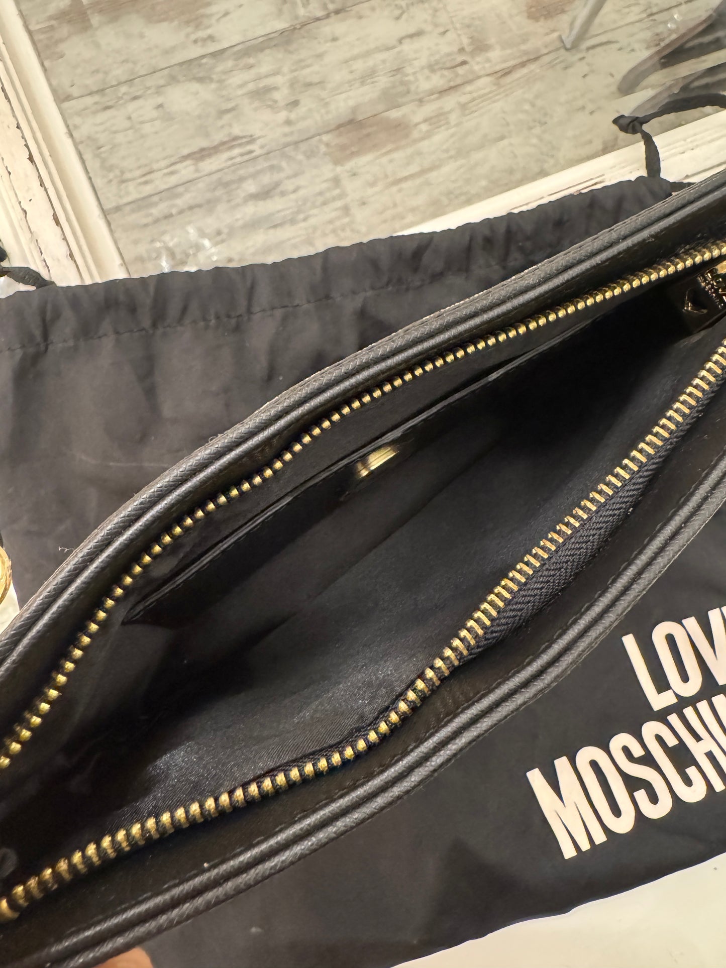BORSETTA MOSCHINO LOVE ORO