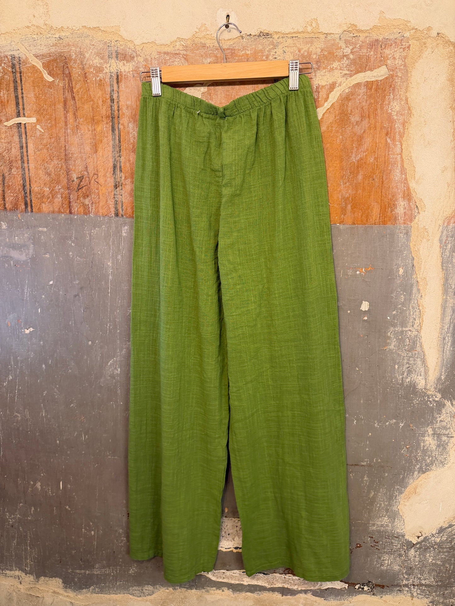 PANTALONE LACCIO COTONE VERDE