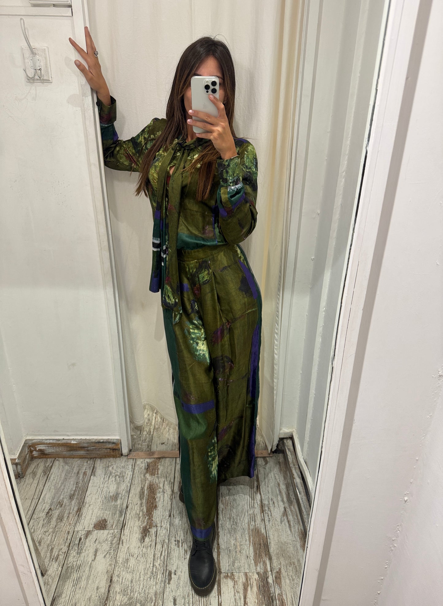 TUTA MARIA GRAZIA PANIZZI FANTASIA VERDE MILITARE
