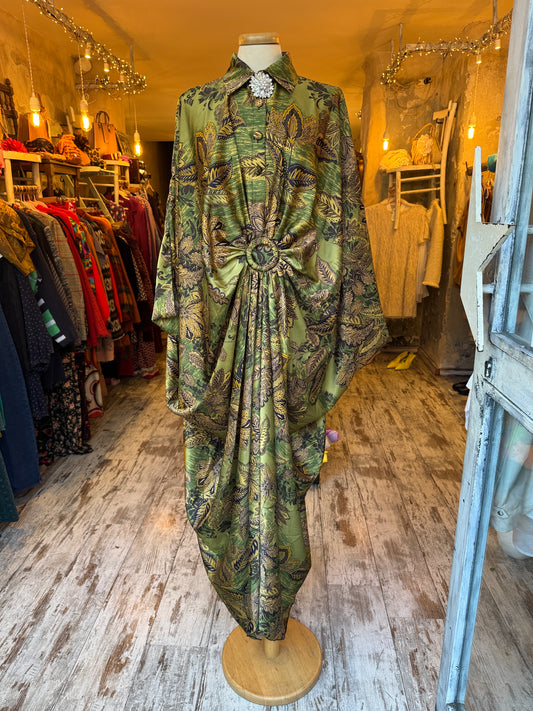 NEW COLLECTION - ABITO DRAPPEGGIO VERDE E ORO