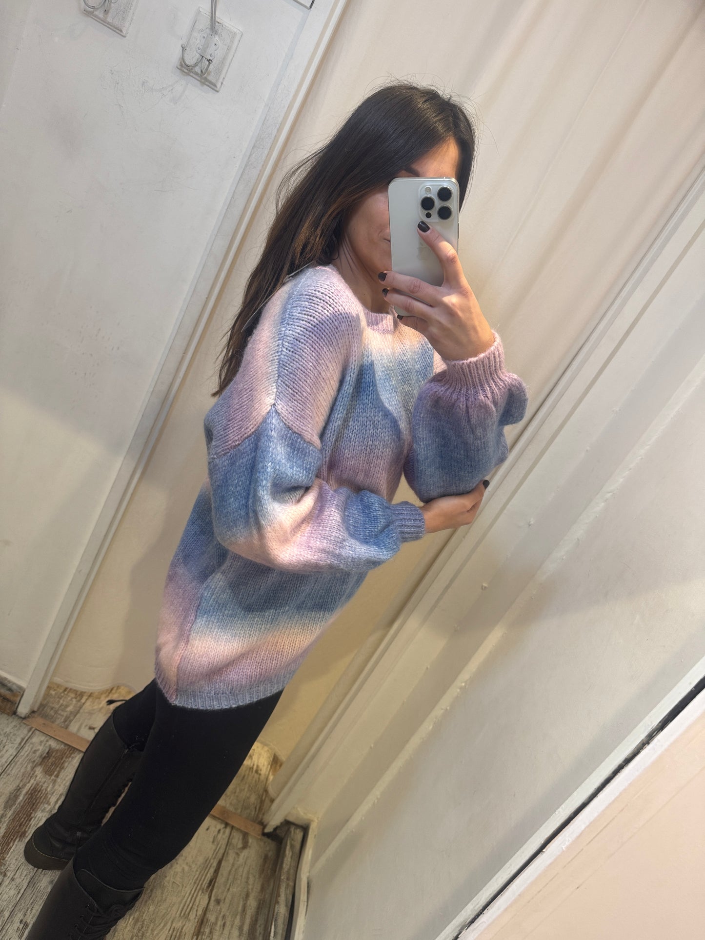 MAGLIA SFUMATA LILLA