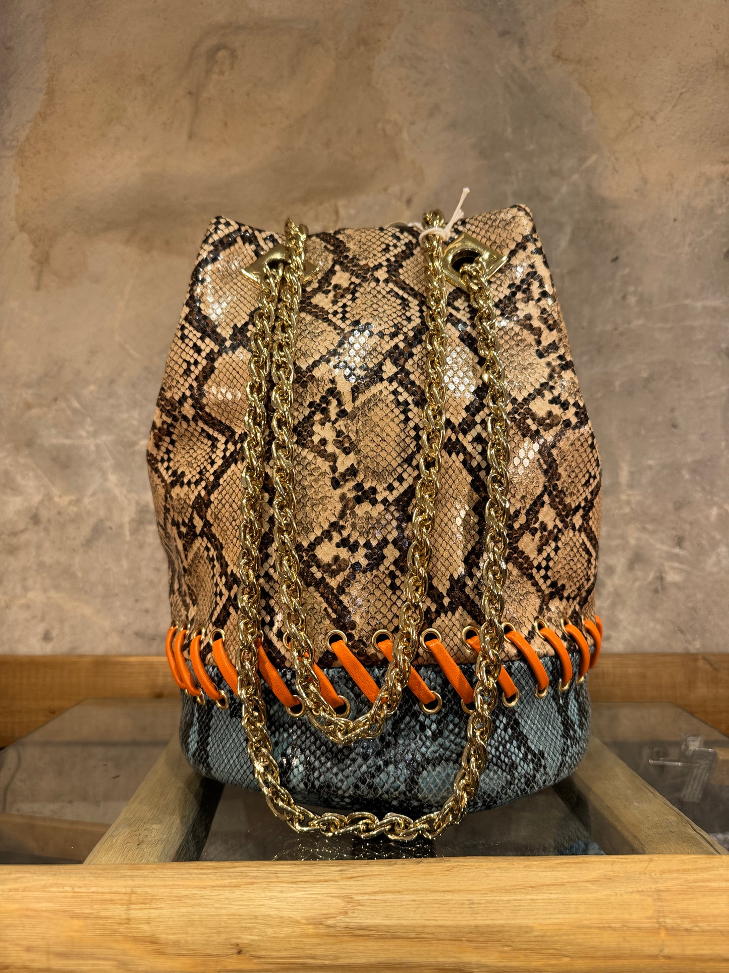 SECCHIELLO LA CARRIE ECOPELLE PITONE