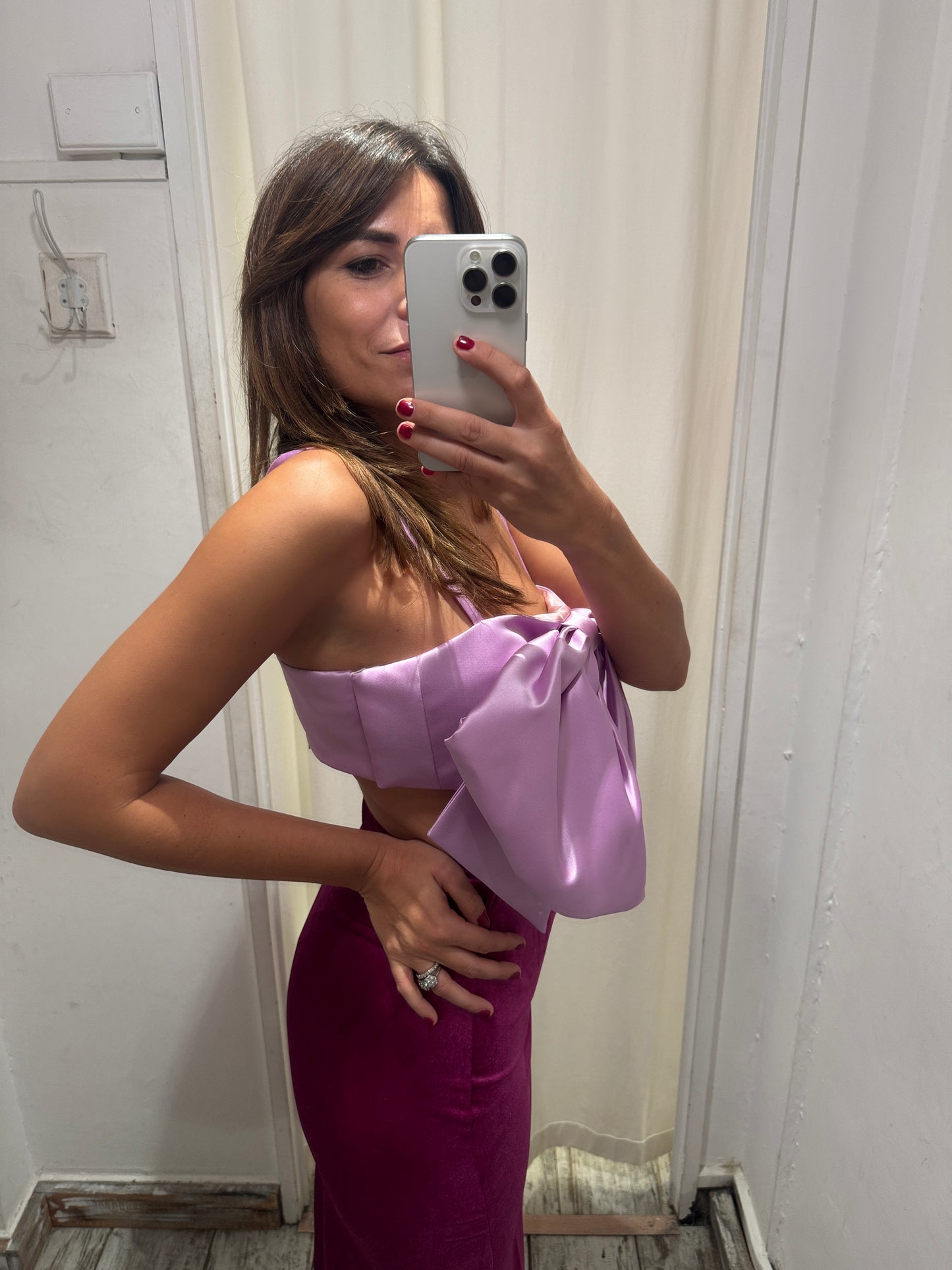 TOP BRALETTE NINA RICCI FIOCCO LILLA