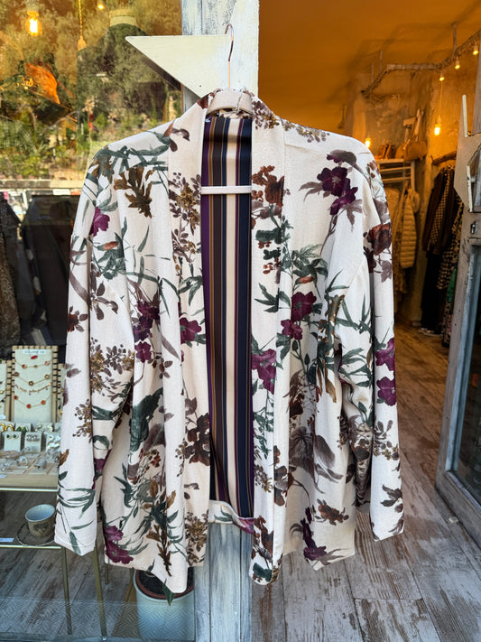 KIMONO CINIGLIA PANNA FIORI BORDEAUX