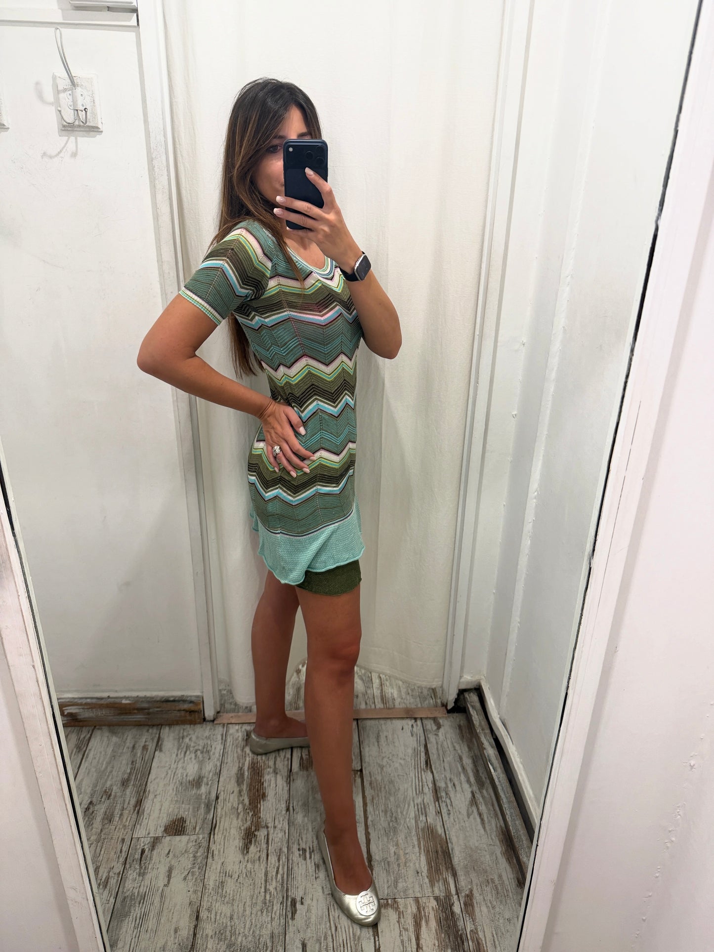 ABITO M MISSONI VERDE MILITARE E CELESTE