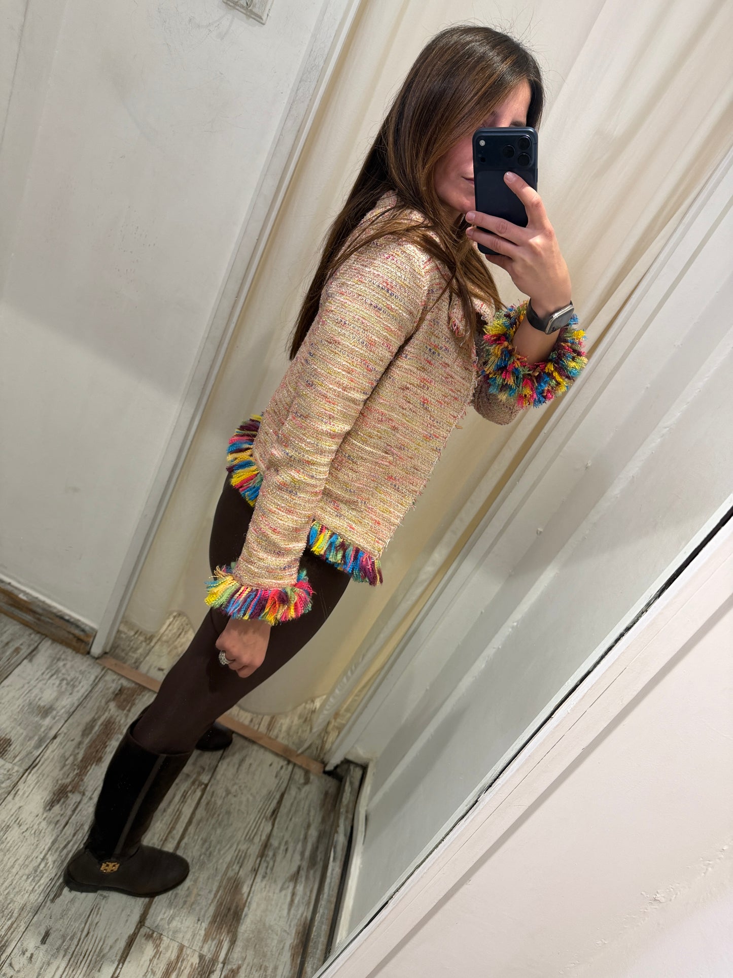 NEW COLLECTION - GIACCA XETRA BOUCLÈ NAPPINE MULTICOLOR