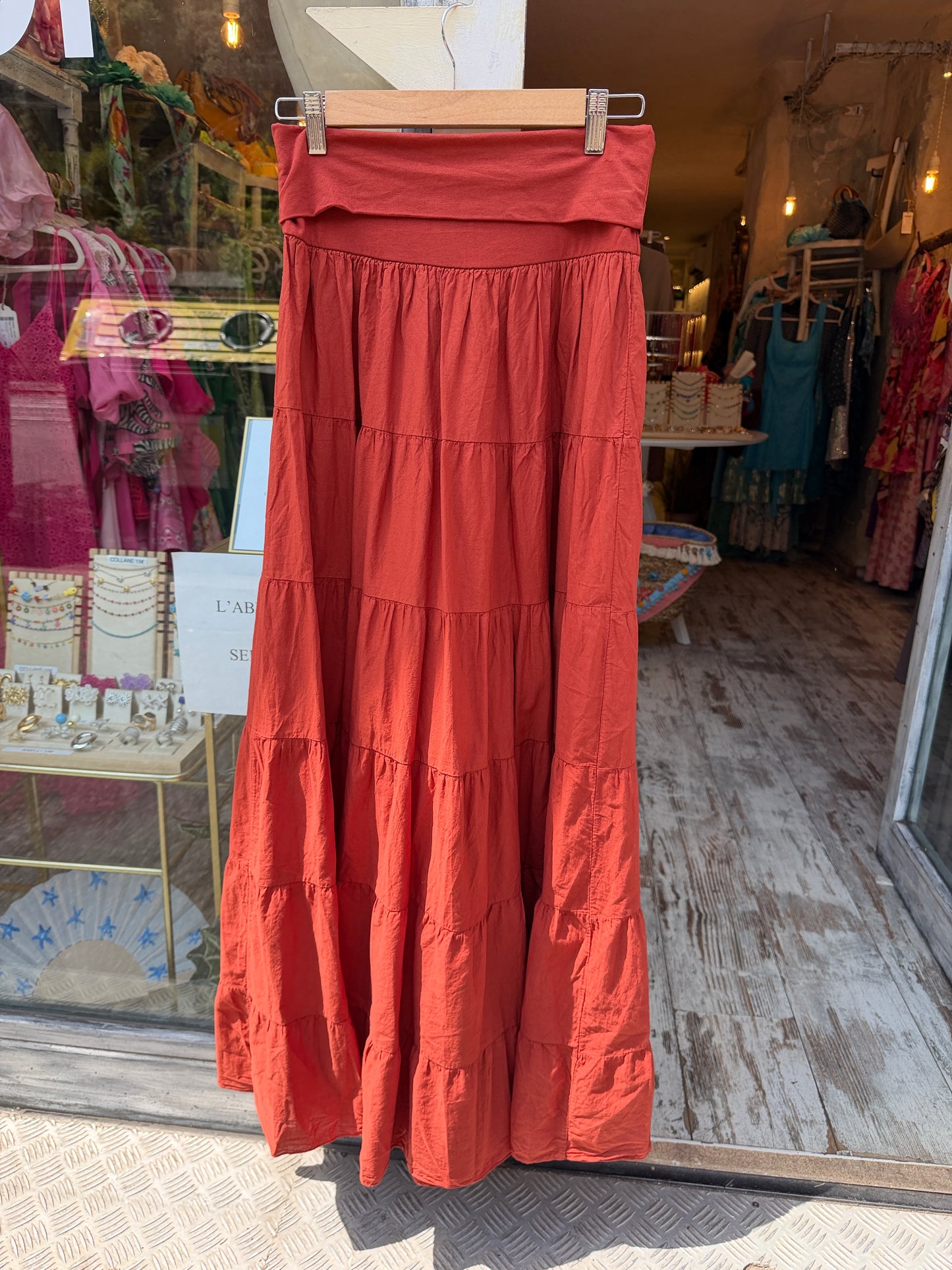 GONNA LUNGA FASCIA ARANCIO