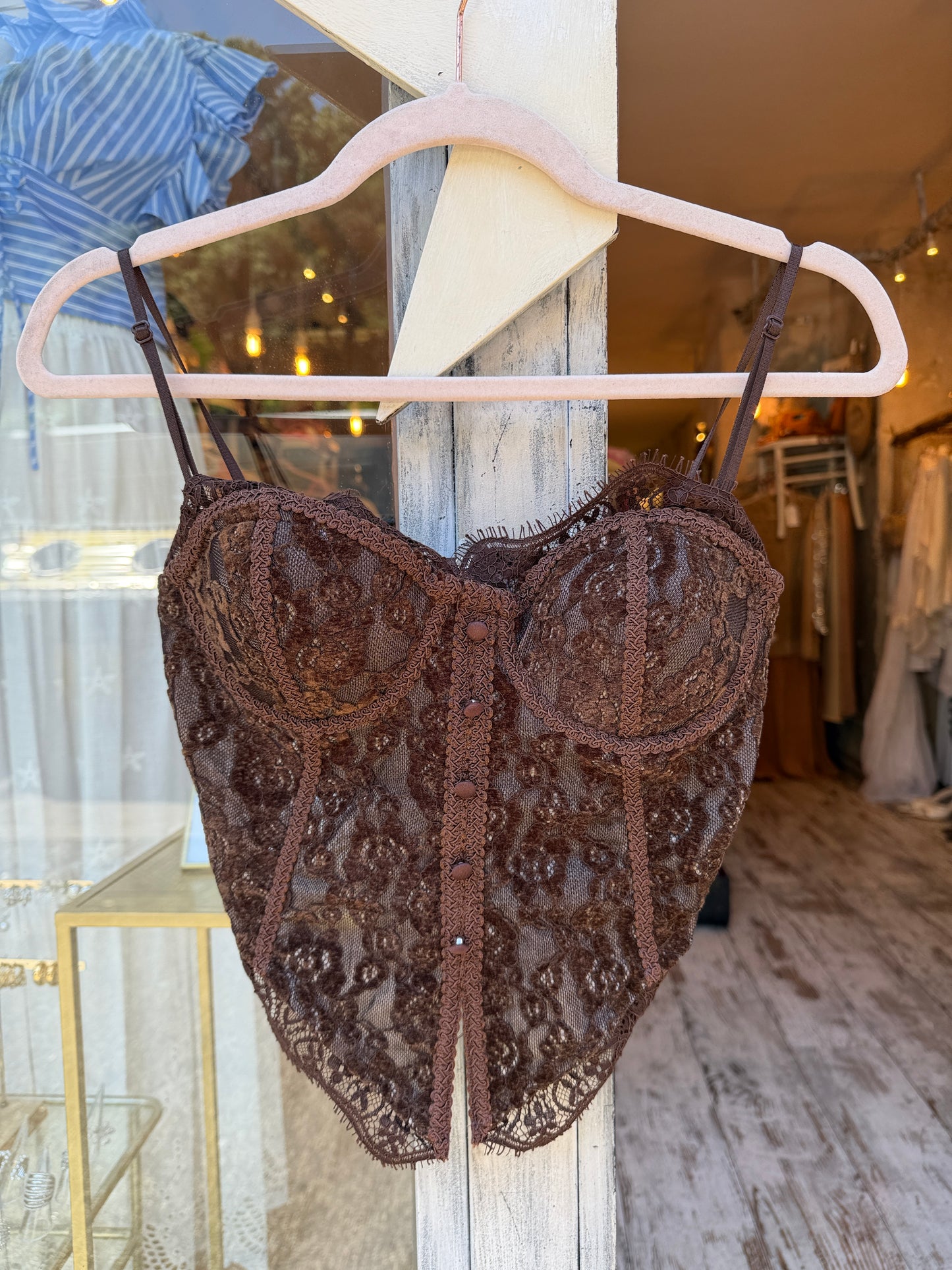 NEW COLLECTION - BUSTINO PIZZO MARRONE
