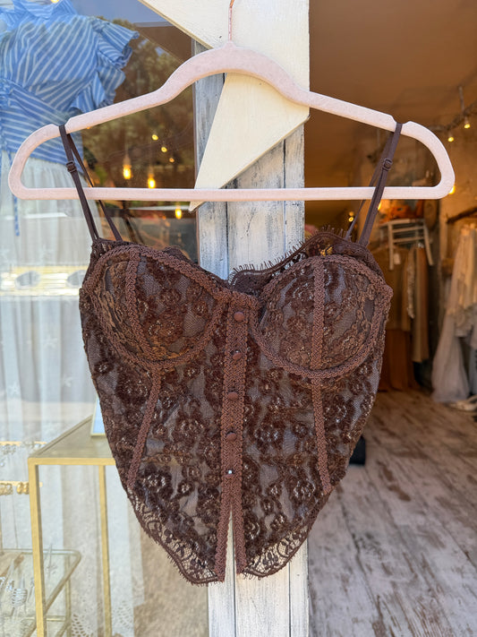 NEW COLLECTION - BUSTINO PIZZO MARRONE