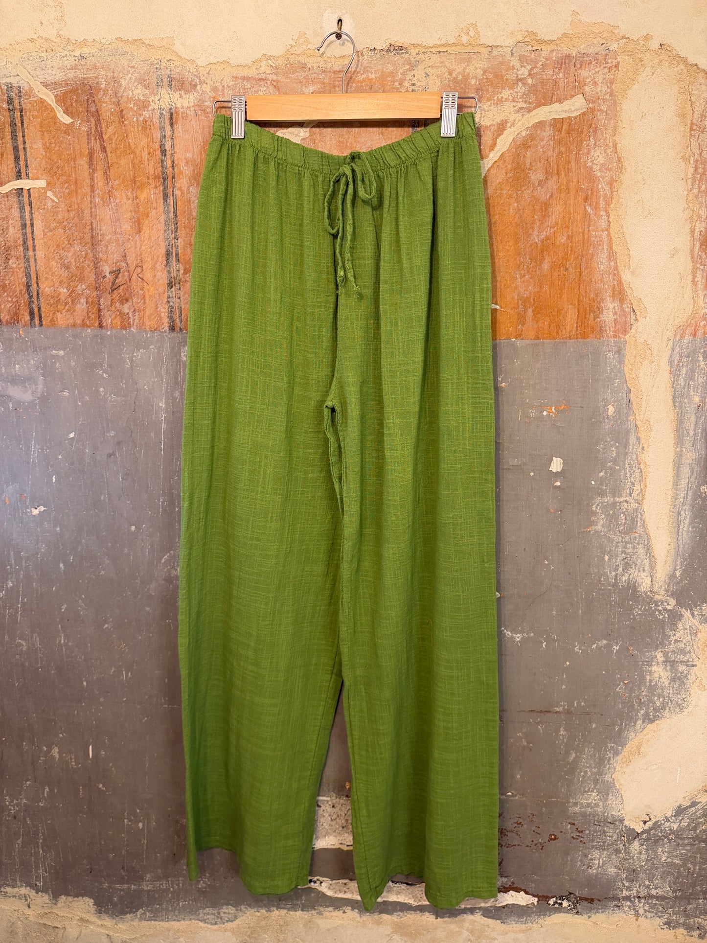 PANTALONE LACCIO COTONE VERDE