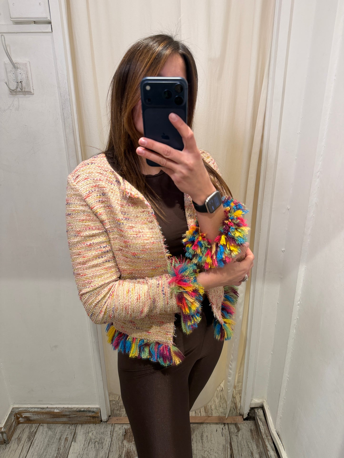 NEW COLLECTION - GIACCA XETRA BOUCLÈ NAPPINE MULTICOLOR
