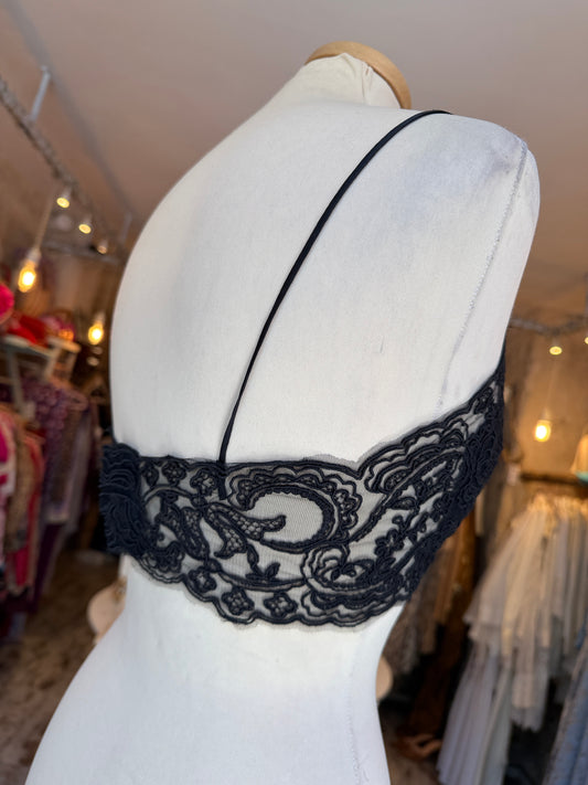 NEW COLLECTION - BRALETTE ERMANNO SCERVINO IN PIZZO NERO