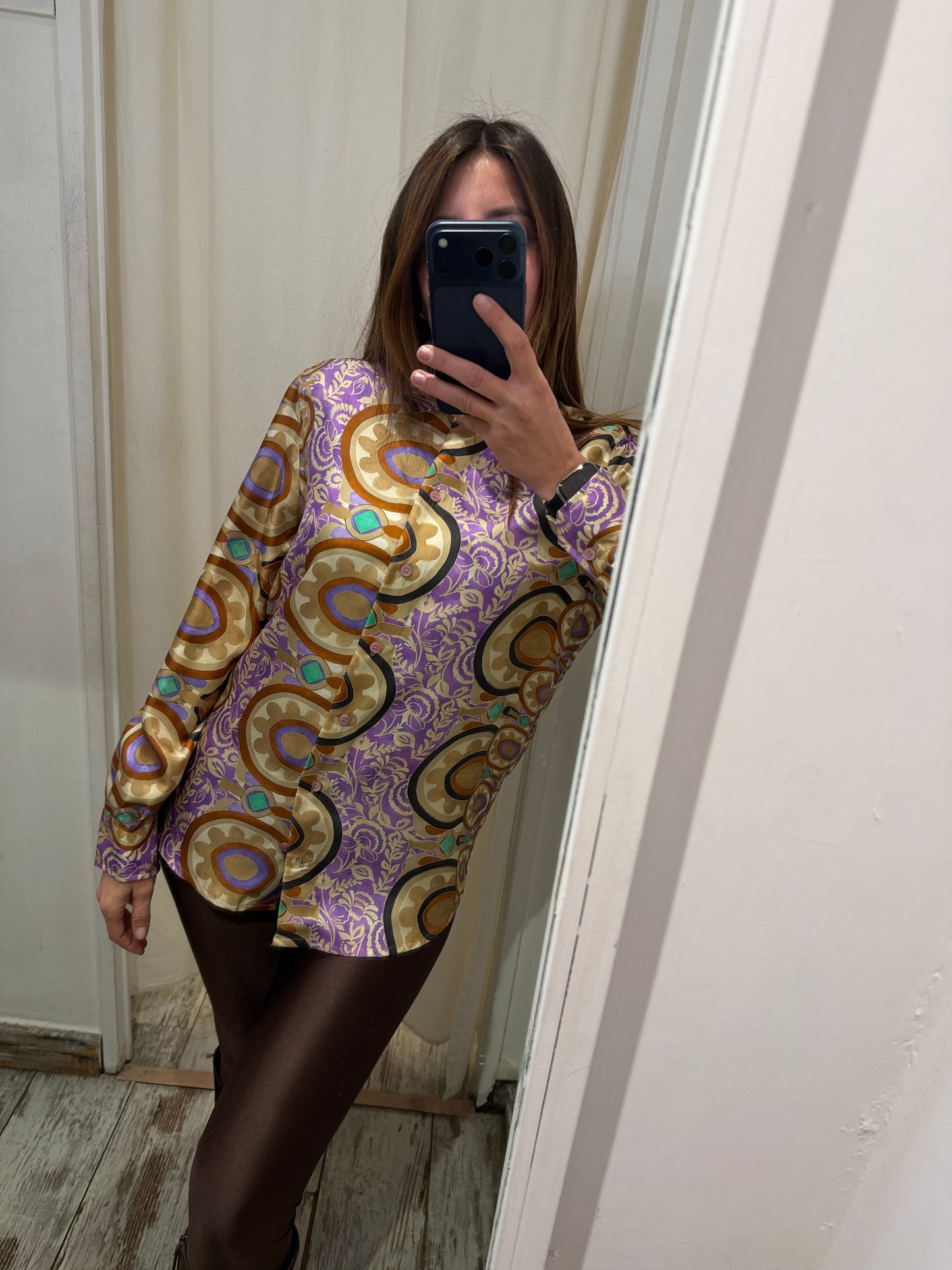 NEW COLLECTION - CAMICIA MALIPARMI SETA MULTICOLORE