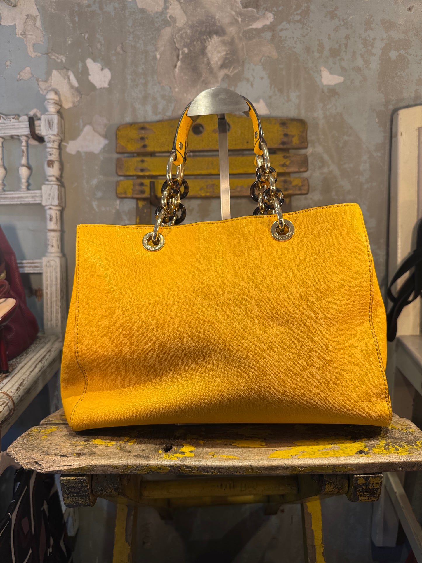 BORSA MICHAEL KORS FULTON GIALLO