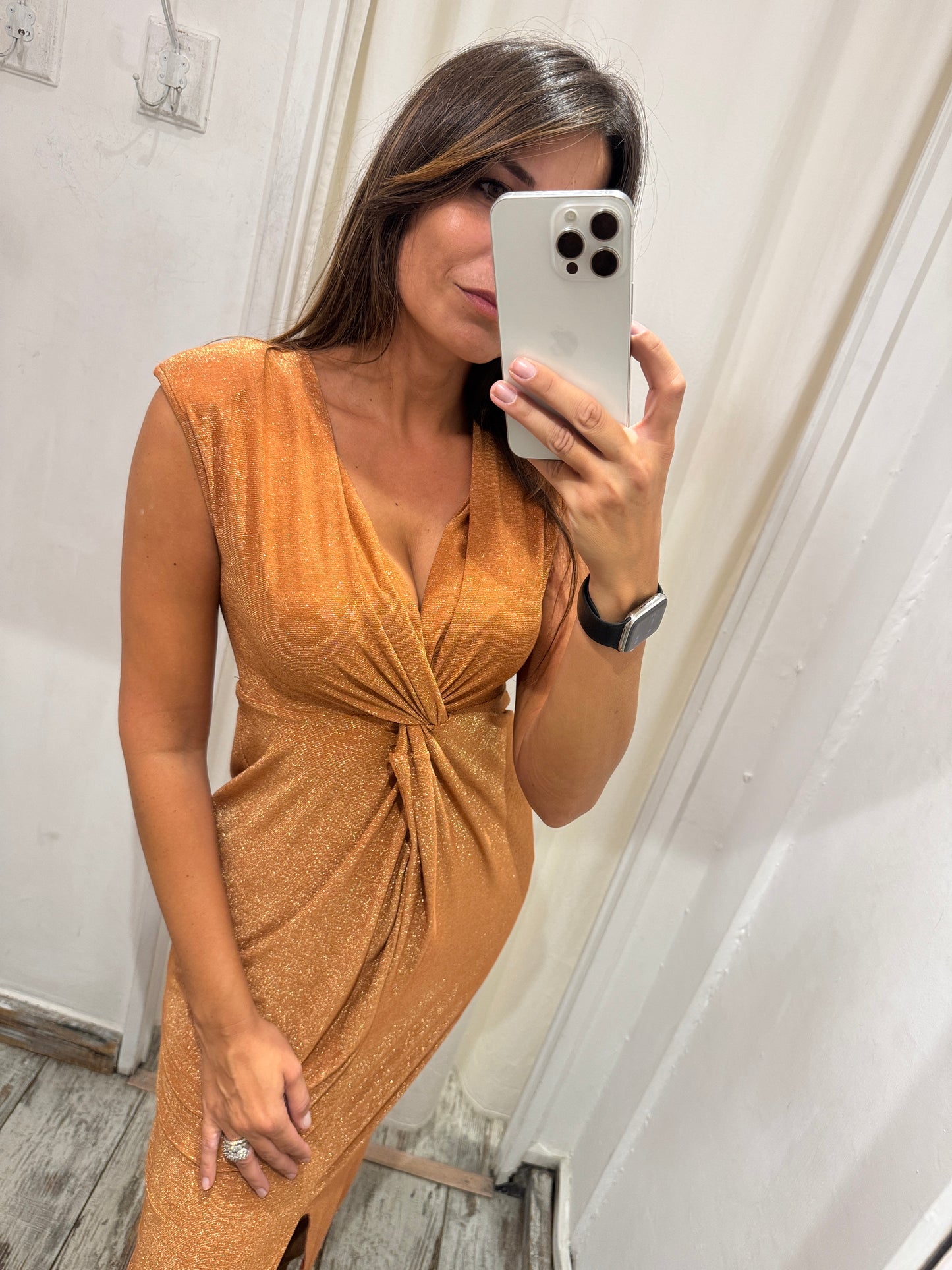 ABITO STEFANEL LUREX ARANCIO