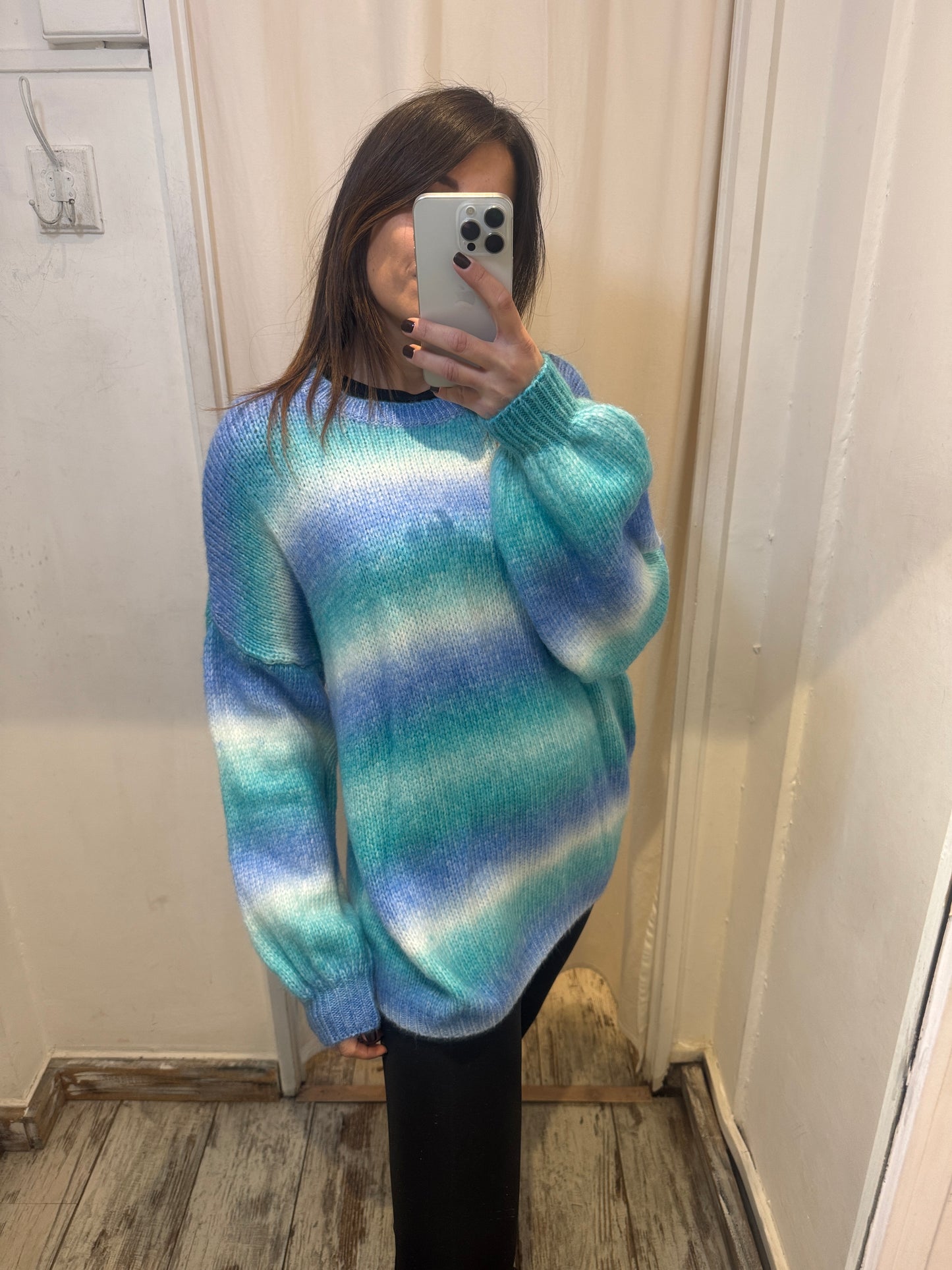MAGLIA SFUMATA AZZURRA
