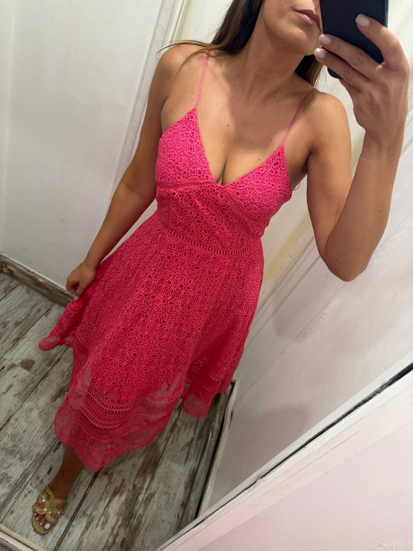 ABITO MAX&CO PIZZO FUCSIA