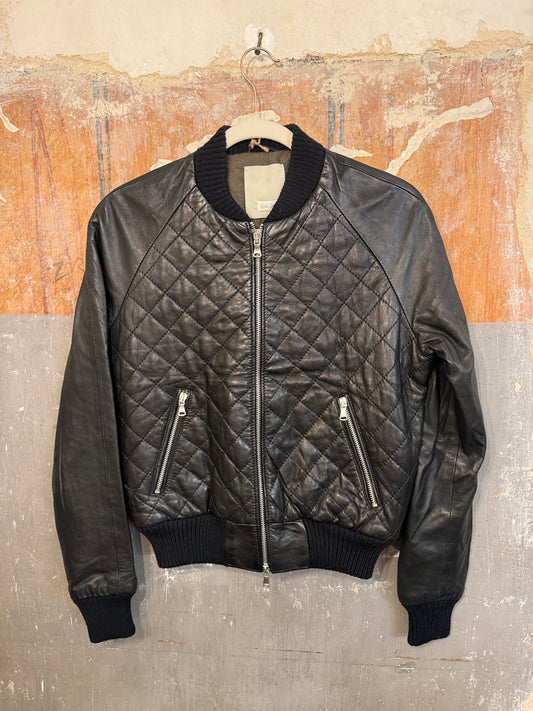 BOMBER GOLDCASE PELLE NERO