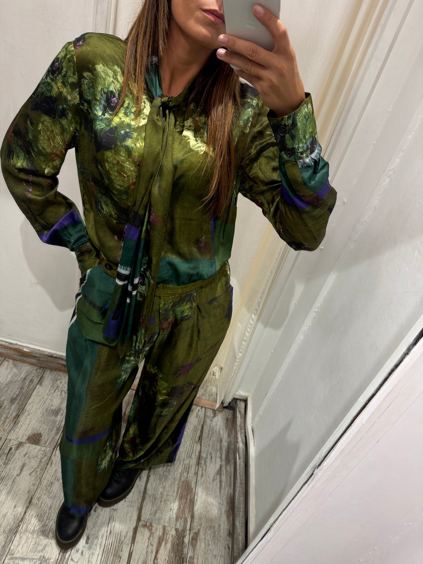 TUTA MARIA GRAZIA PANIZZI FANTASIA VERDE MILITARE