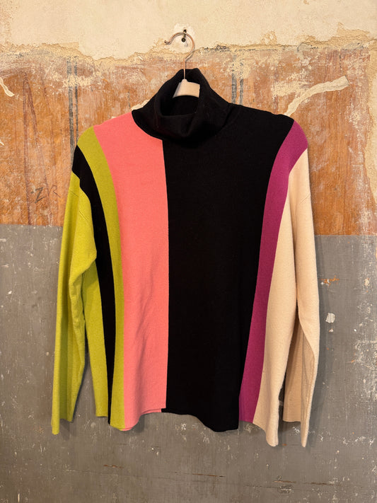 MAGLIA POUR MOI A RIGHE MULTICOLORE