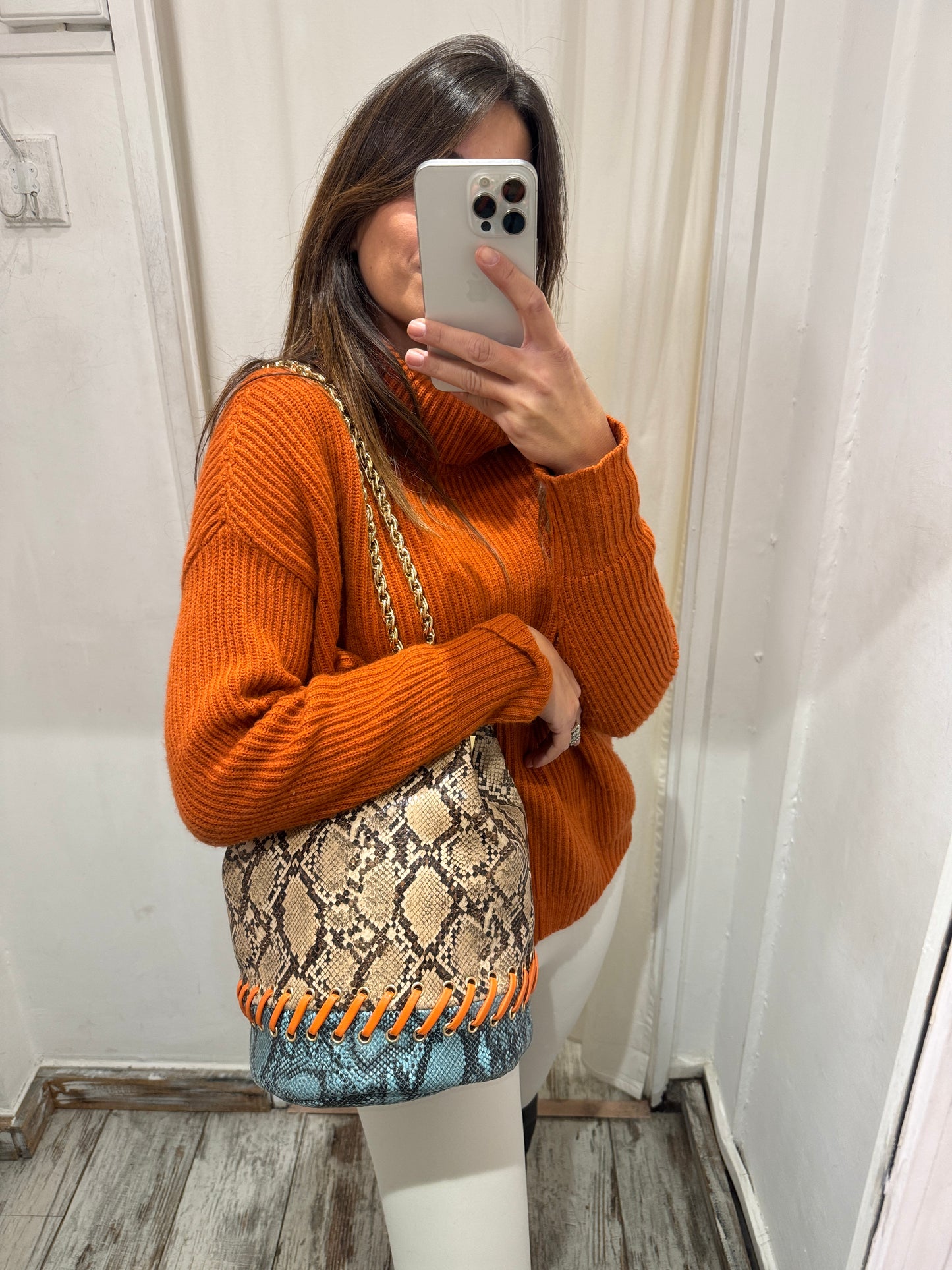 SECCHIELLO LA CARRIE ECOPELLE PITONE