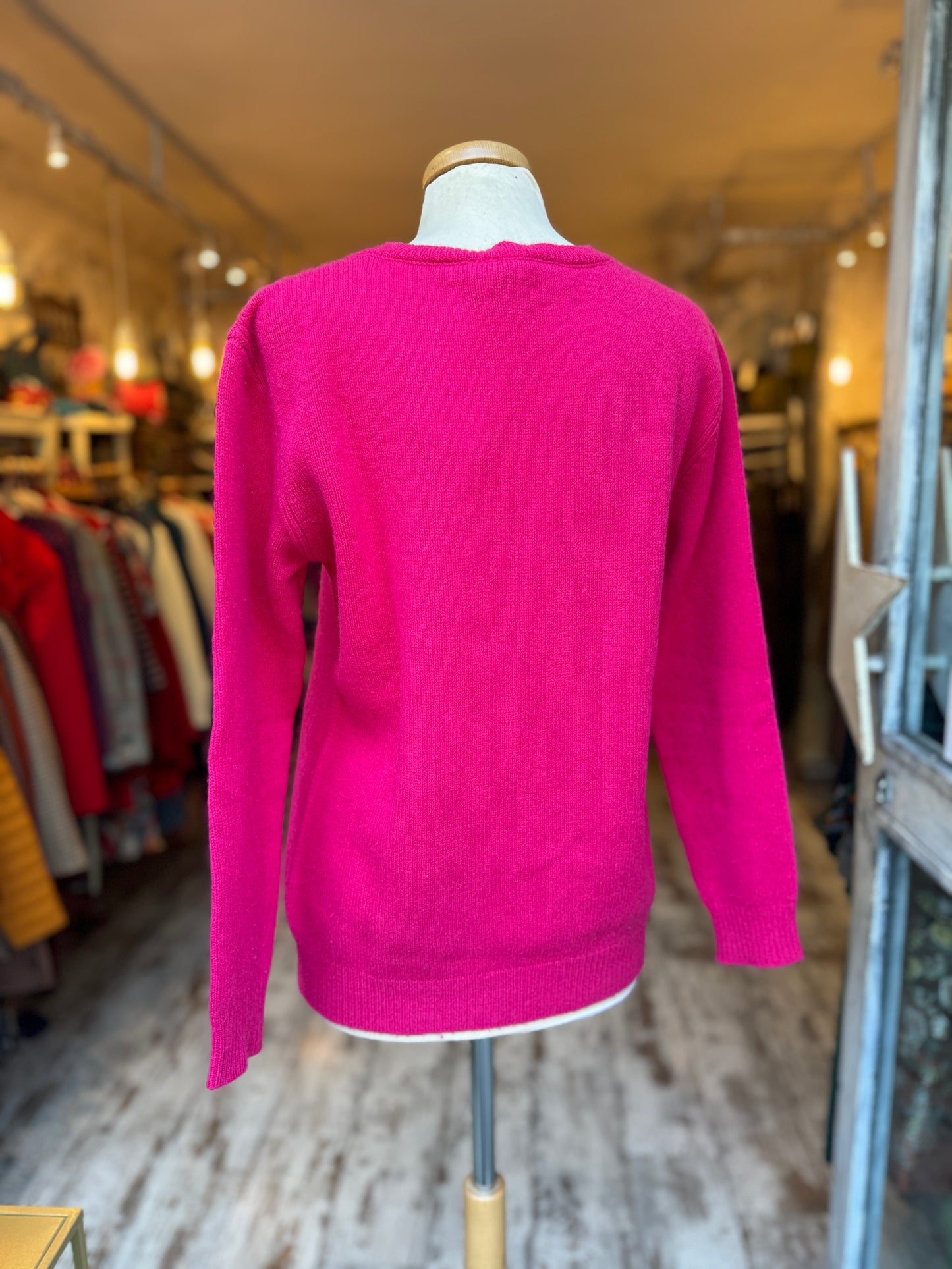 MAGLIA ALBERTA FERRETTI FUCSIA IT’S a WONDERFUL DAY