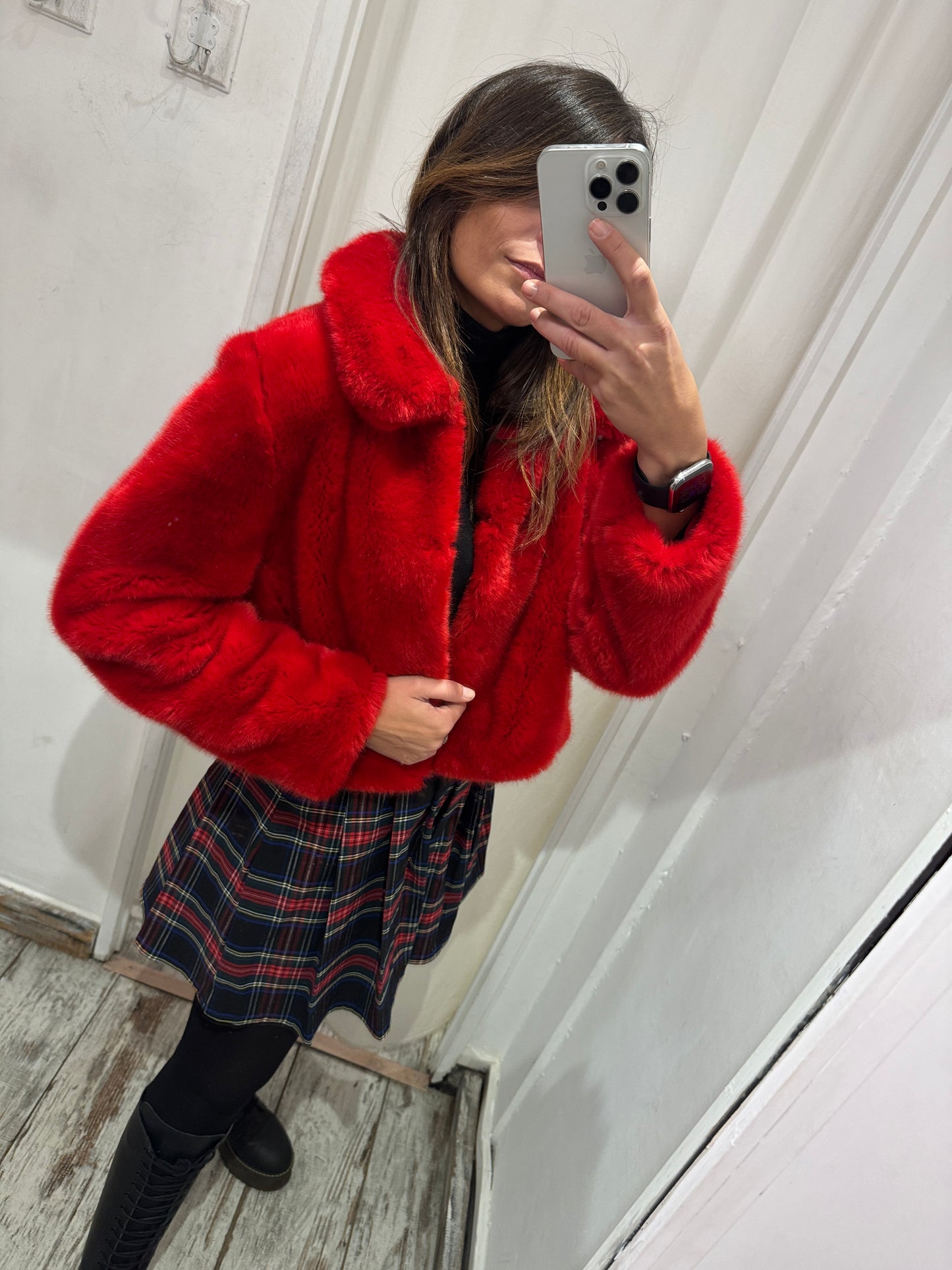 ECOPELLICCIA ZARA ROSSO