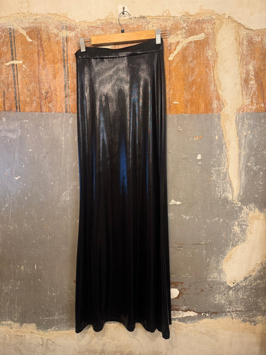 GONNA LUNGA NERO LUCIDA