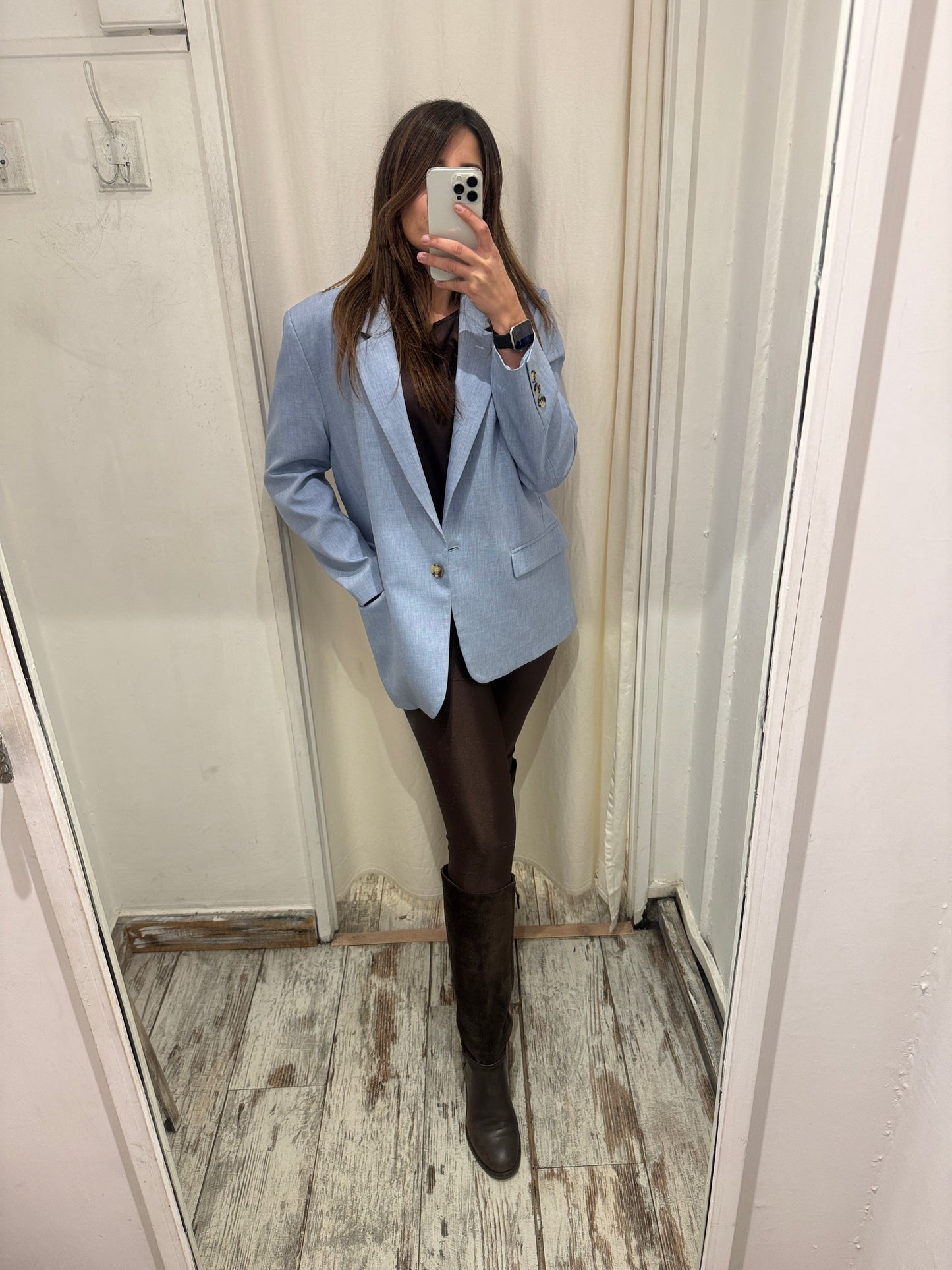 NEW COLLECTION - BLAZER OVER VICOLO CELESTE