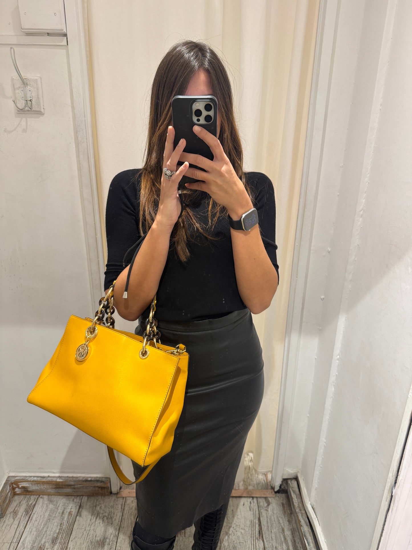 BORSA MICHAEL KORS FULTON GIALLO