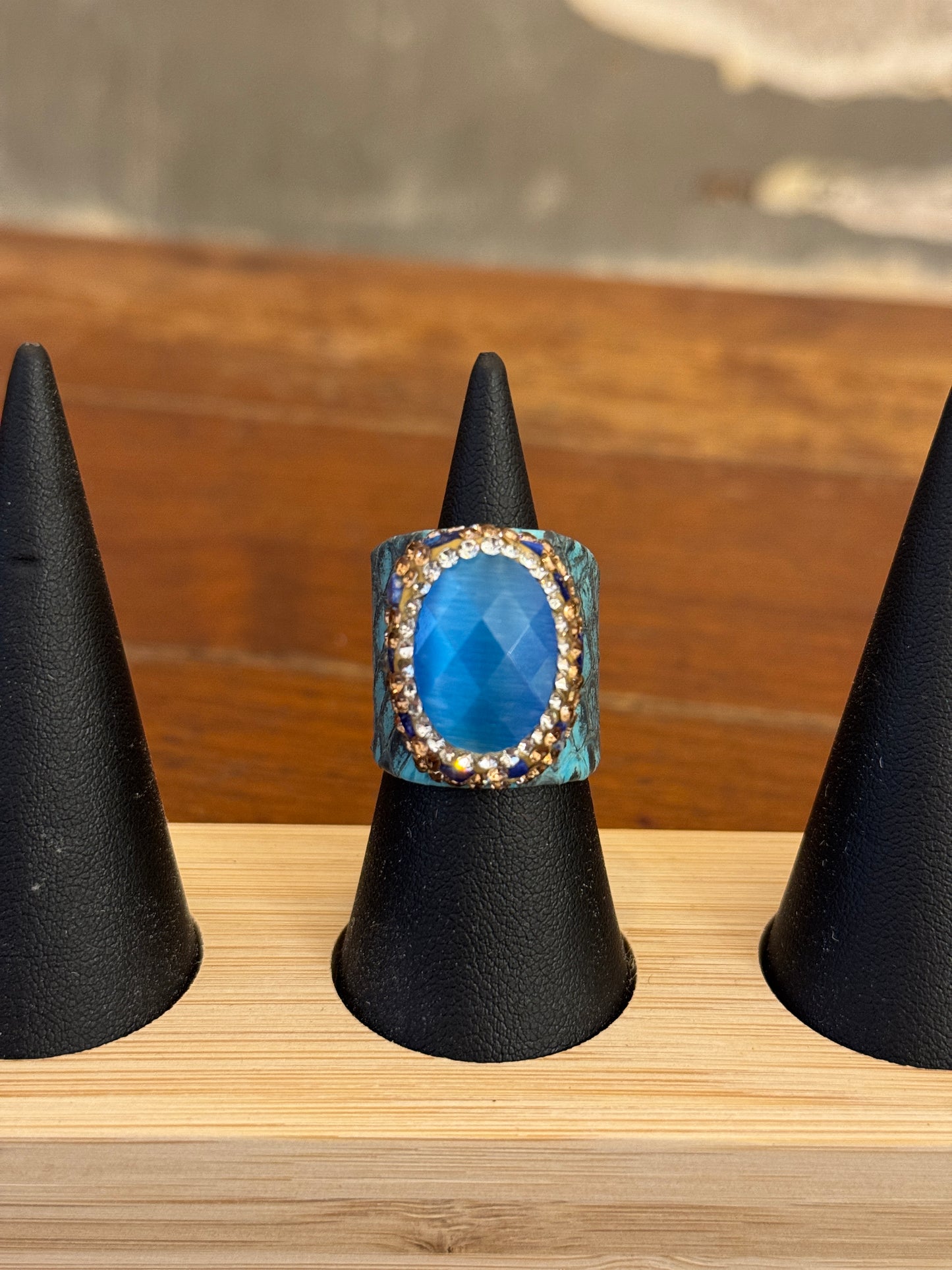 ANELLO RAME E PIETRA