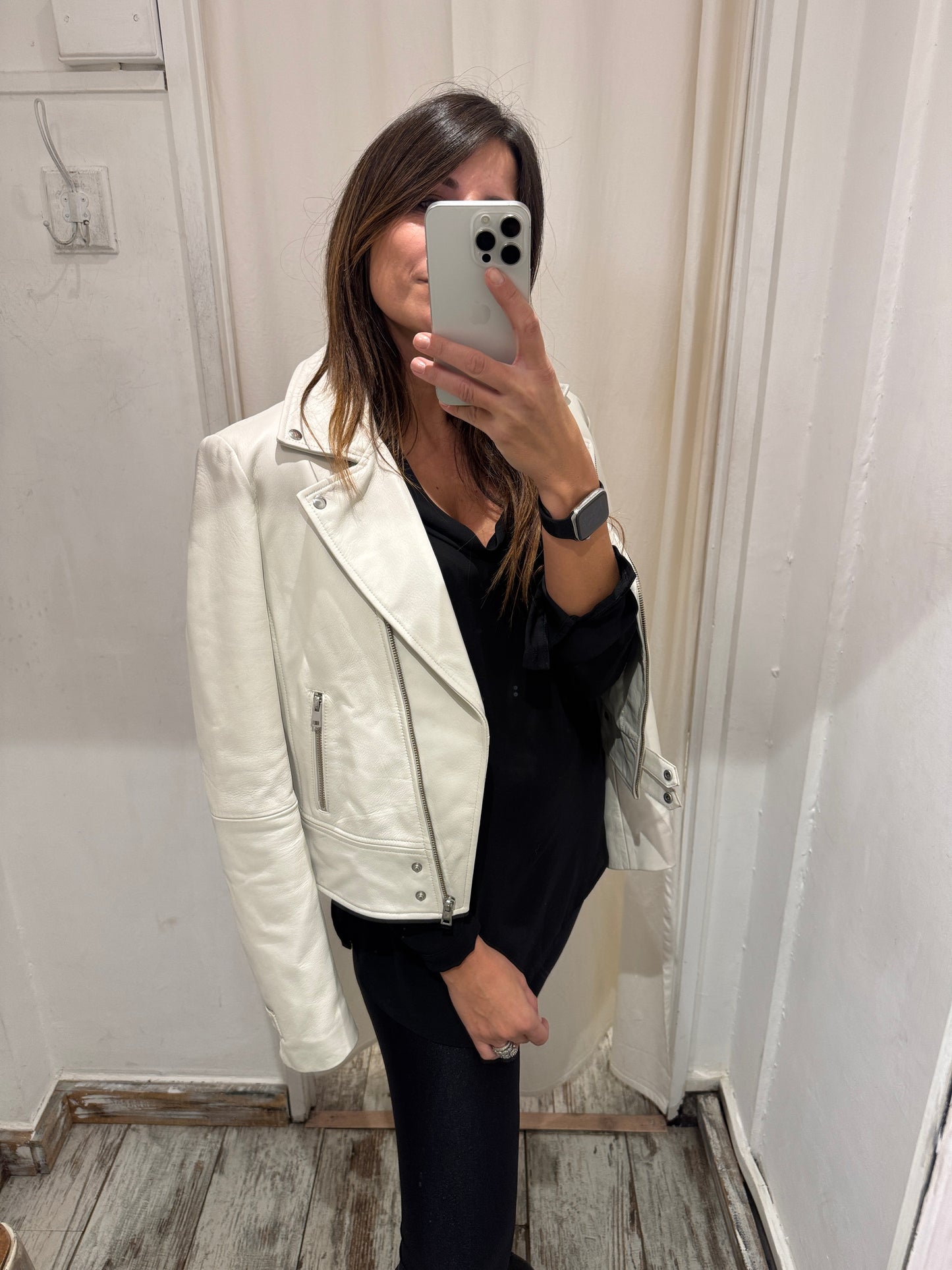 GIUBBETTO PELLE PINKO BURRO