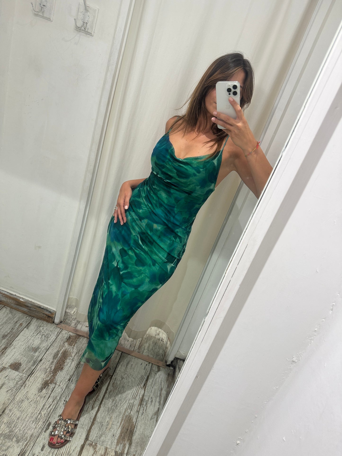 NEW COLLECTION - ABITO LONGUETTE FANTASIA VERDE