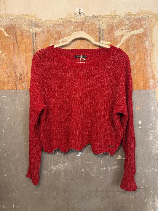 MAGLIA GOA GOA BORDEAUX LUREX