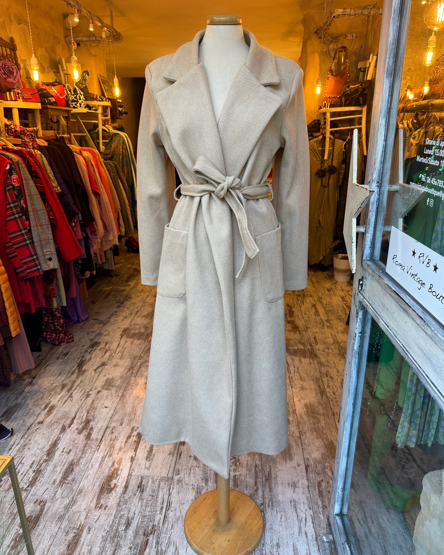 CAPPOTTO LE ROBE A VESTAGLIA BEIGE