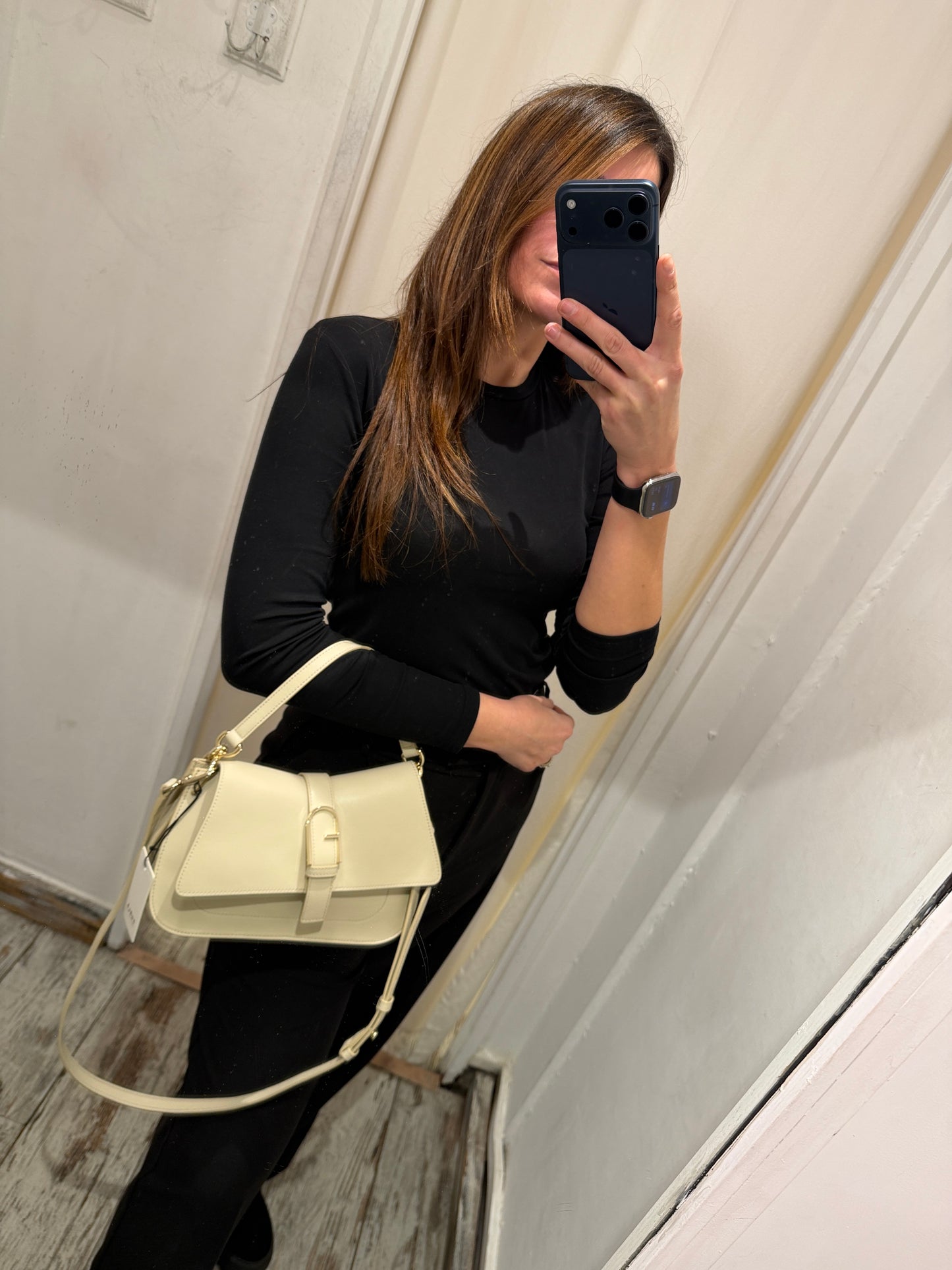 BORSA FURLA FLOW PELLE PANNA