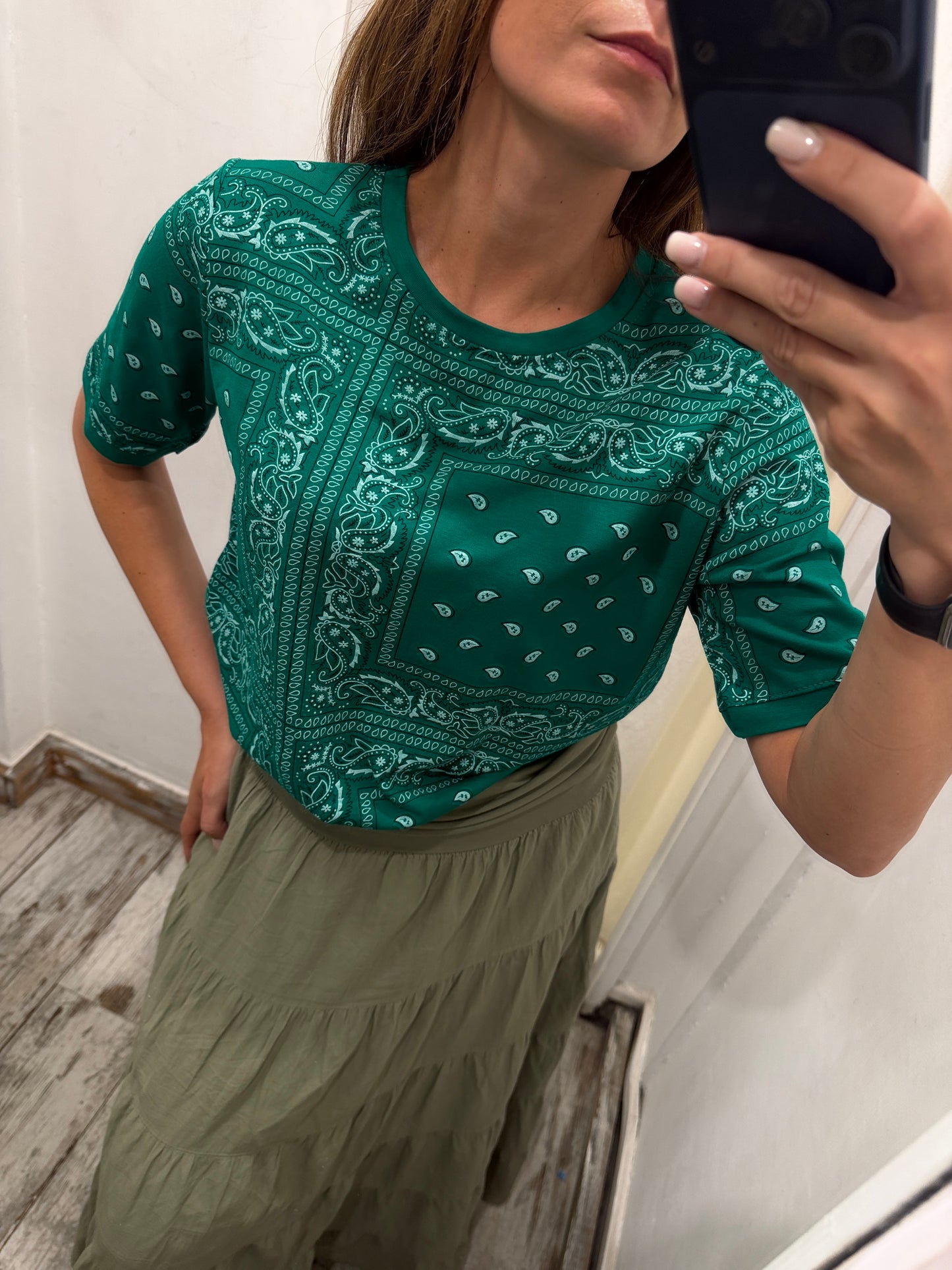 T-SHIRT BANDANA VERDE