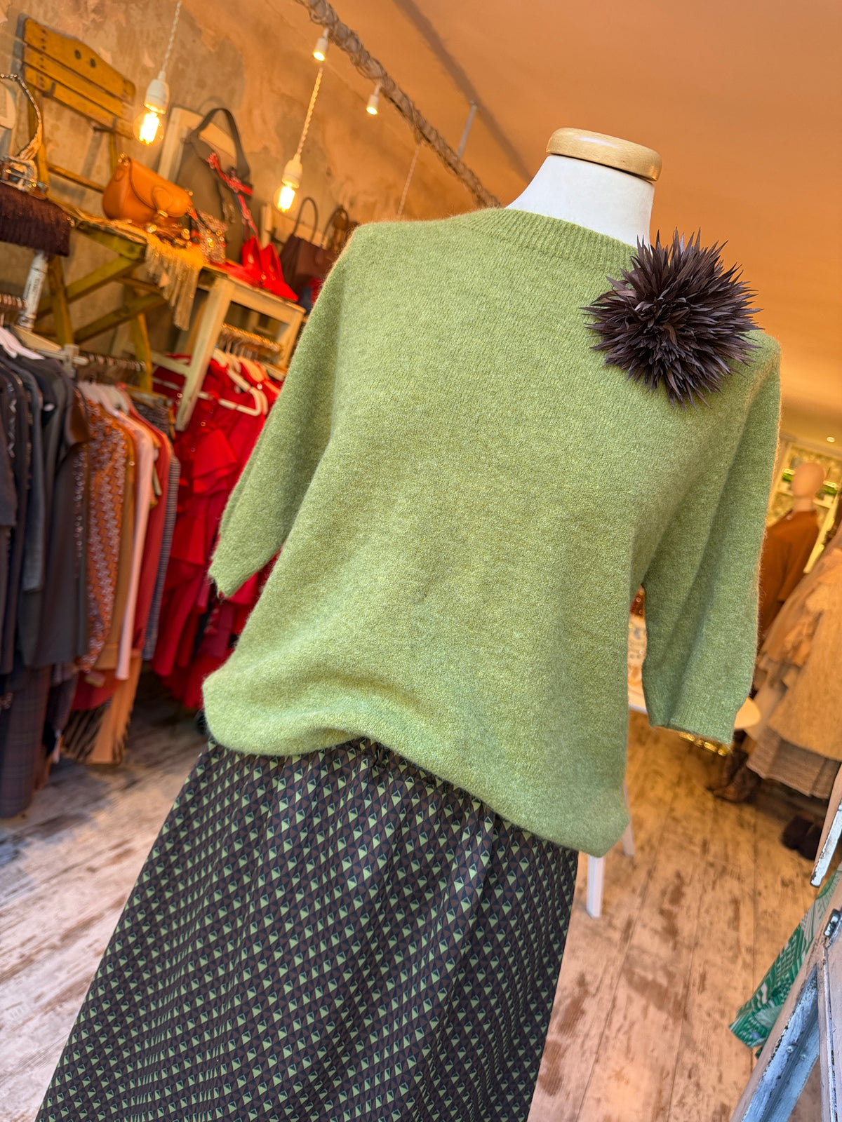 MAGLIA PISTACCHIO 3/4