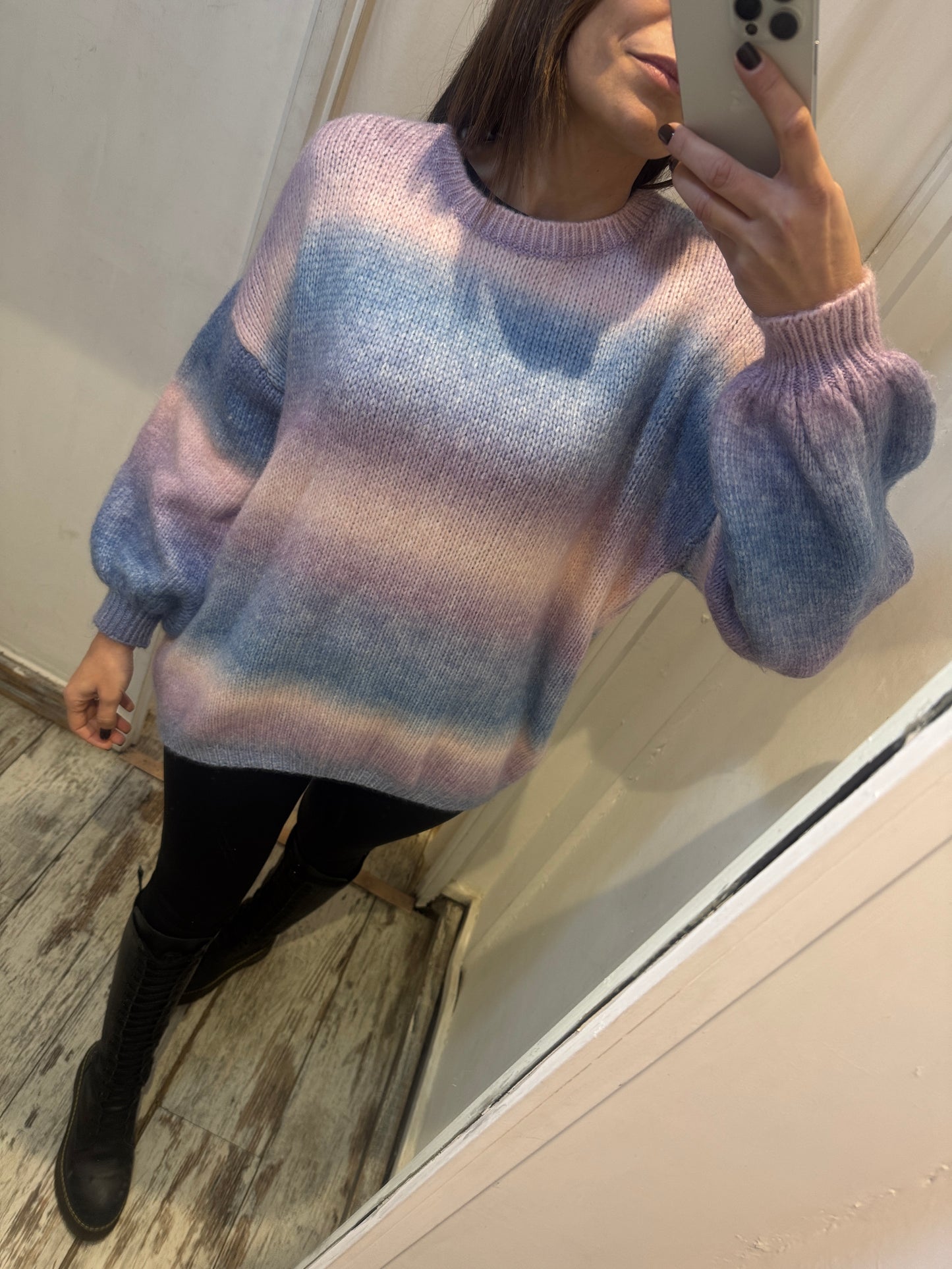 MAGLIA SFUMATA LILLA