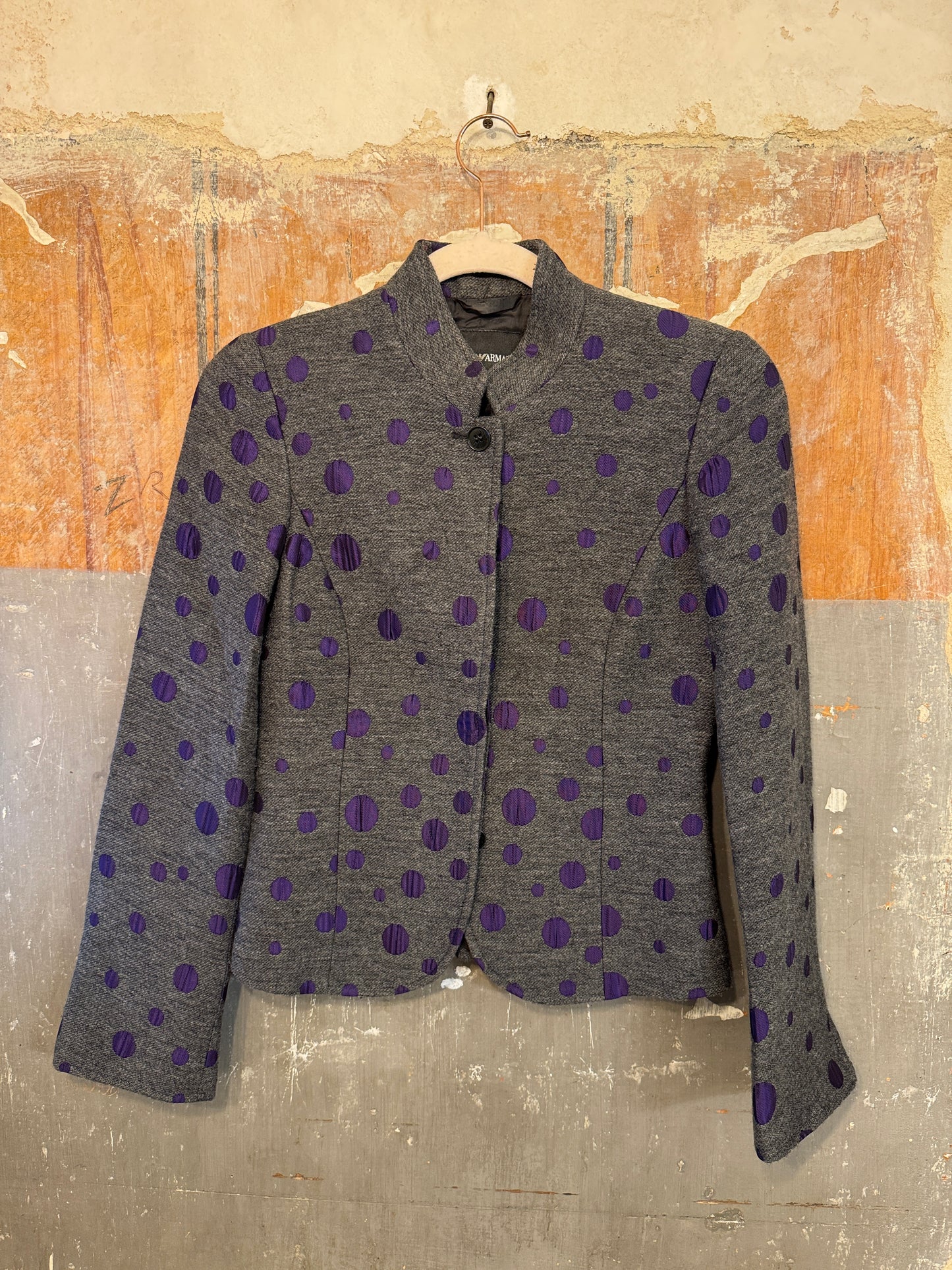 BLAZER EMPORIO ARMANI GRIGIO E VIOLA