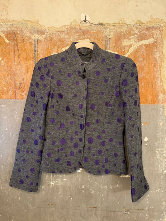 BLAZER EMPORIO ARMANI GRIGIO E VIOLA