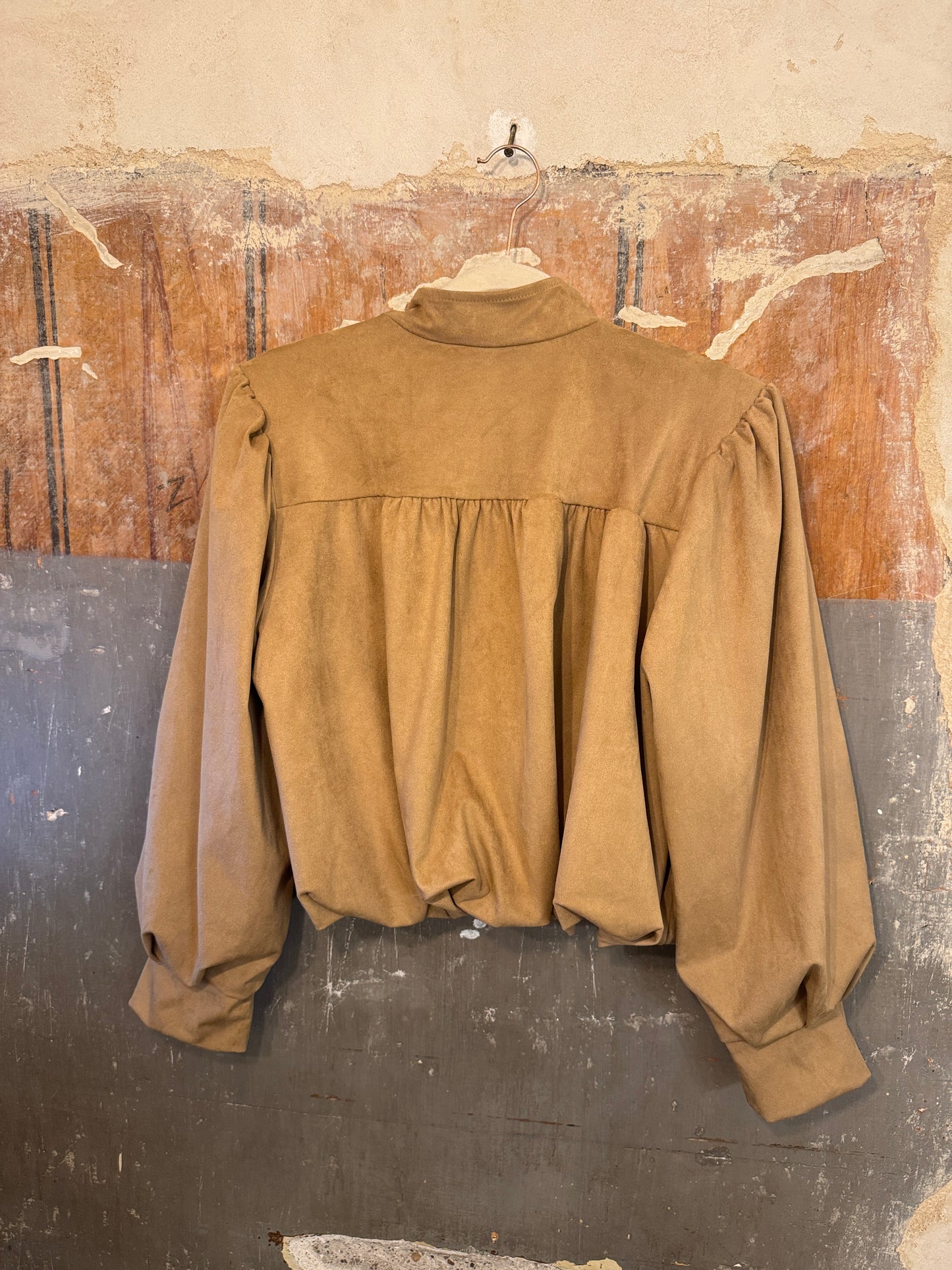 BOMBER SUEDE BEIGE