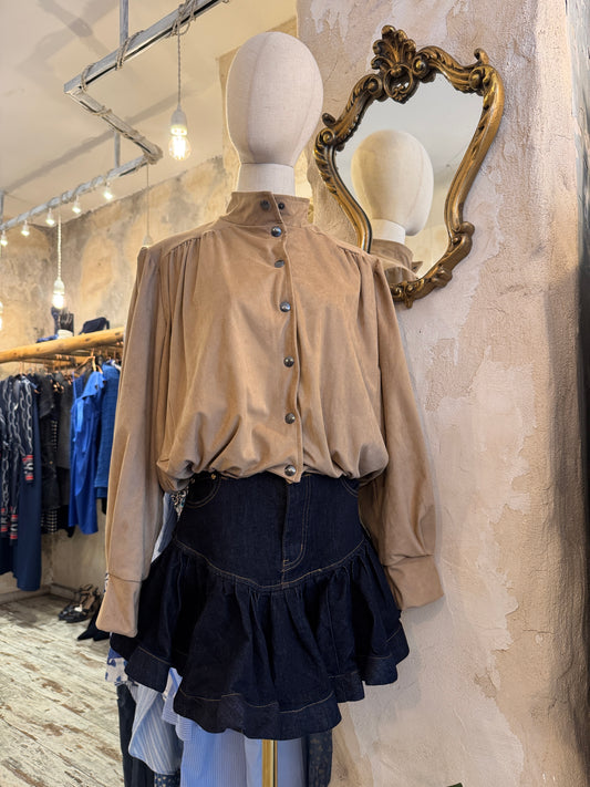 BOMBER SUEDE BEIGE