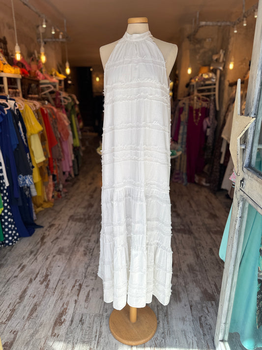 ABITO LONGUETTE  HALTER BIANCO