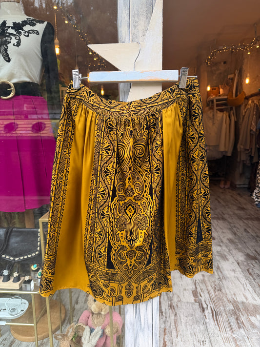 NEW COLLECTION - GONNA ETRO OCRA E NERO IN SETA