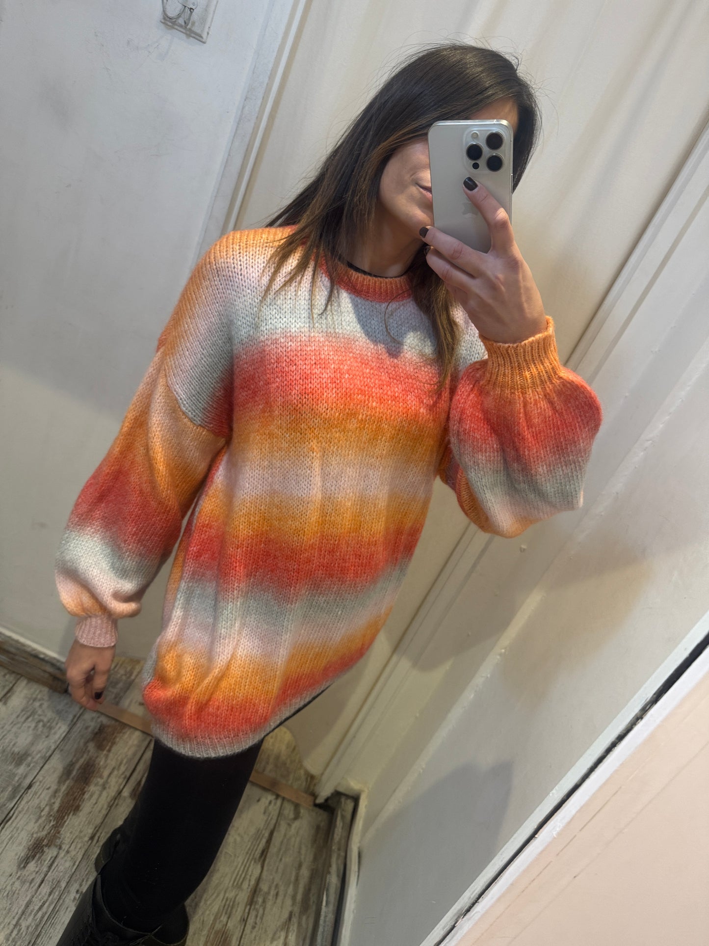 MAGLIA SFUMATA ARANCIO