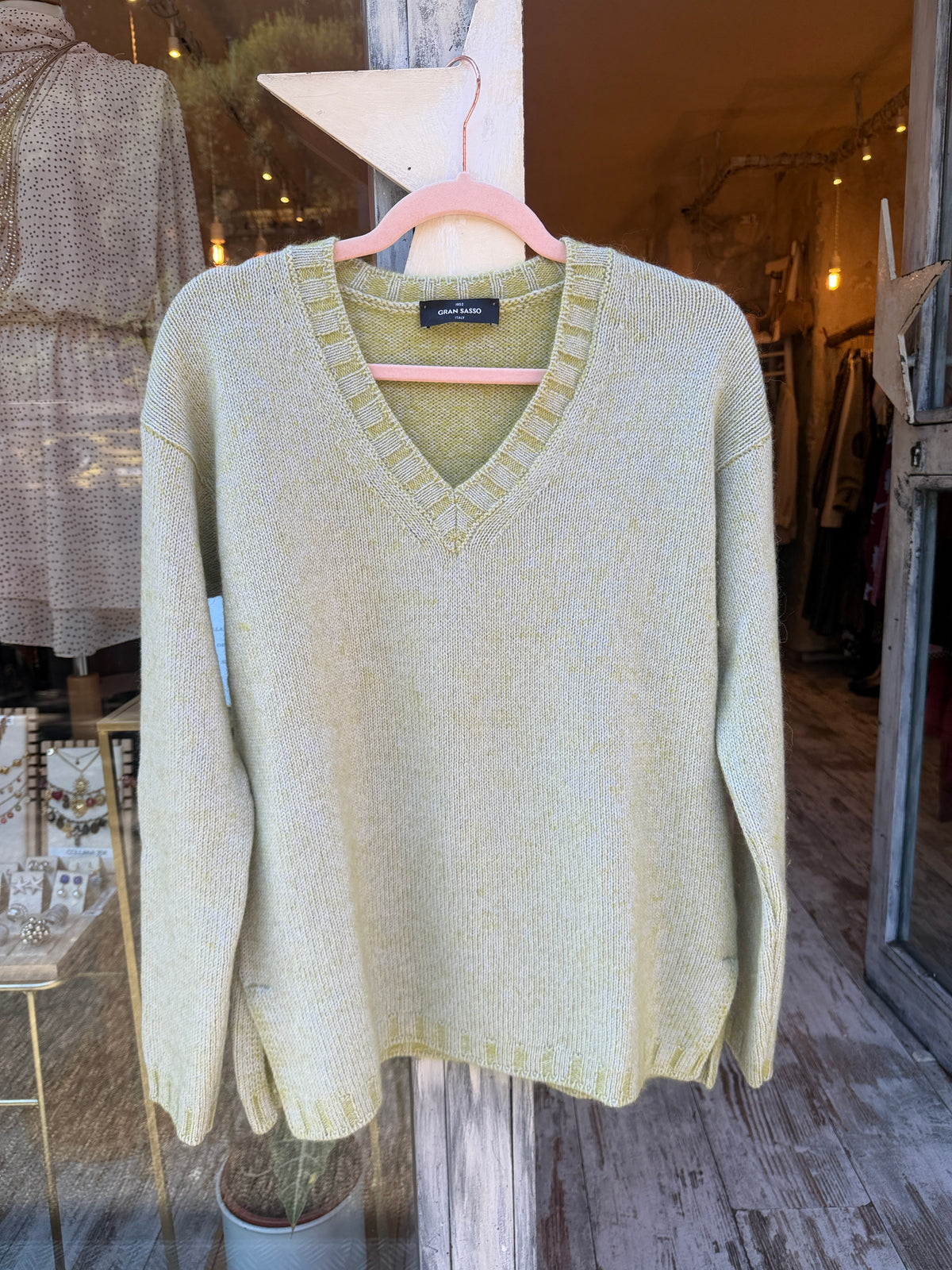 MAGLIONE GRANSASSO VERDE SALVIA