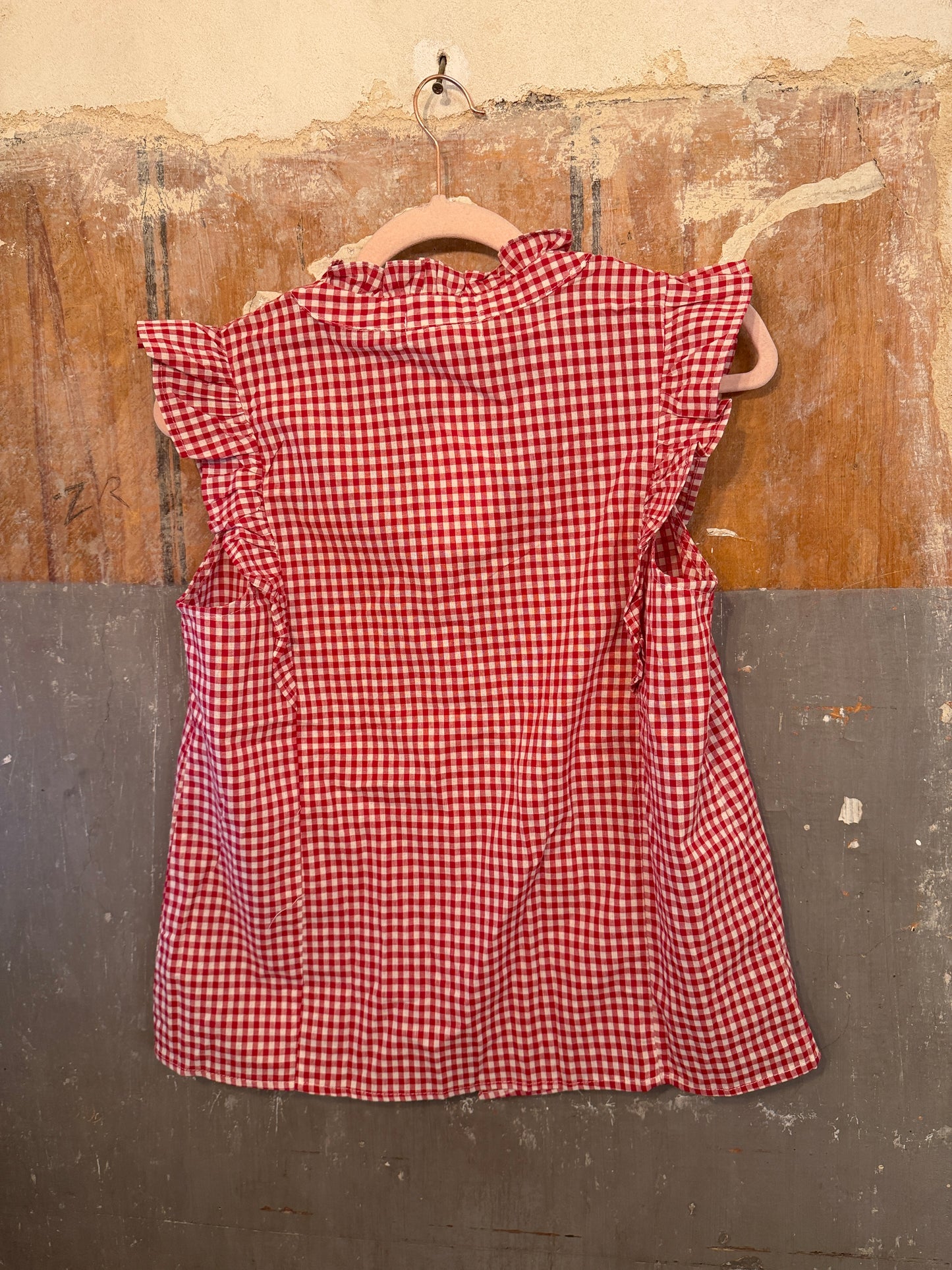 NEW COLLECTION - CAMICIA VICHY ROSSO E BIANCO